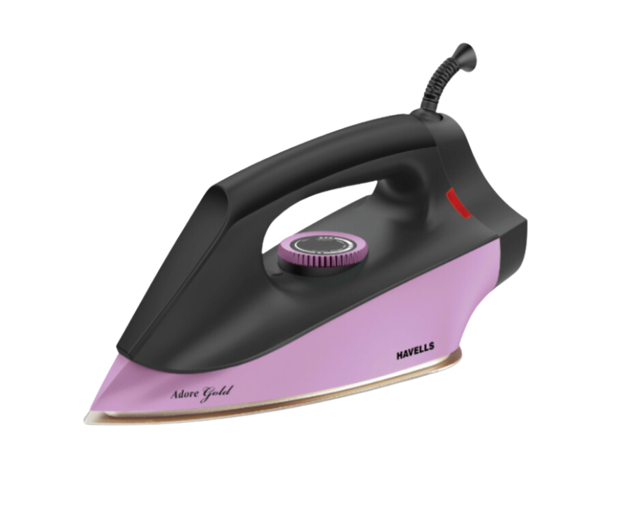 Havells Adore Gold Dry Iron 1100 W Black And Purple