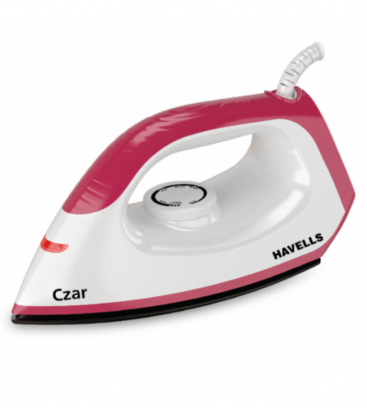 Havells Czar 1000W Dry Iron Pink And White