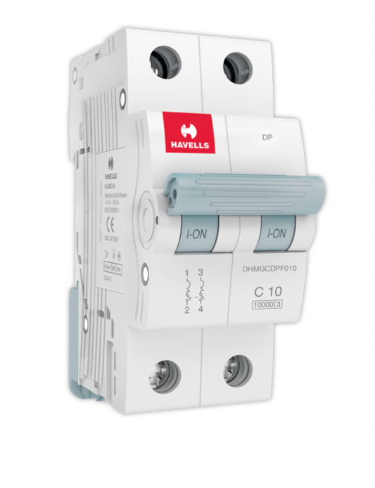 Havells Euro DHMGCDPF040 MCB (Miniature Circuit Breaker) 40A DP (White)
