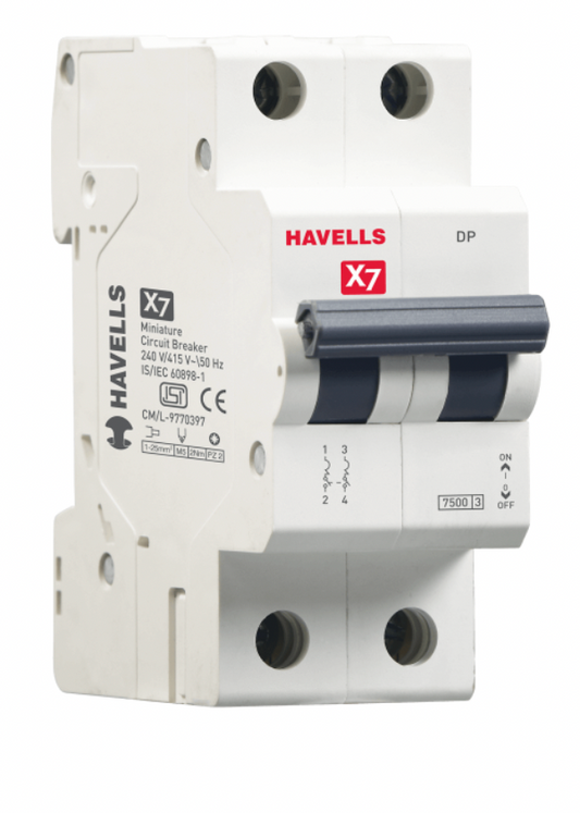Havells X7 DHMYCDPM032 MCB (Miniature Circuit Breaker) 32A (White)