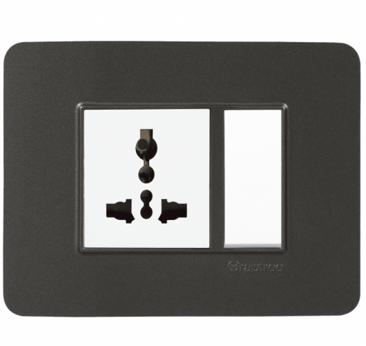 Havells Crabtree Signia 3M Front Plate Grey