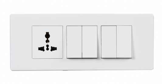 Havells Crabtree Signia 6M Front Plate White