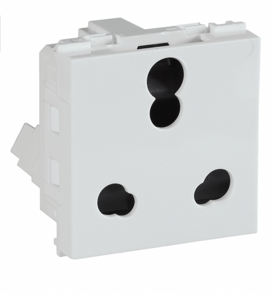 Havells Crabtree Signia 16A 3 Pin Shuttered Socket White