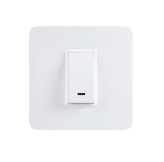 Havells Crabtree Signia 1M Front White Plate