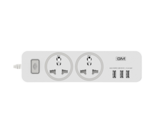 Gm Cuba Extension 2way with 3 usb