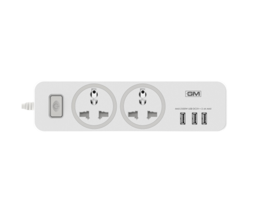 Gm Cuba Extension 2way with 3 usb