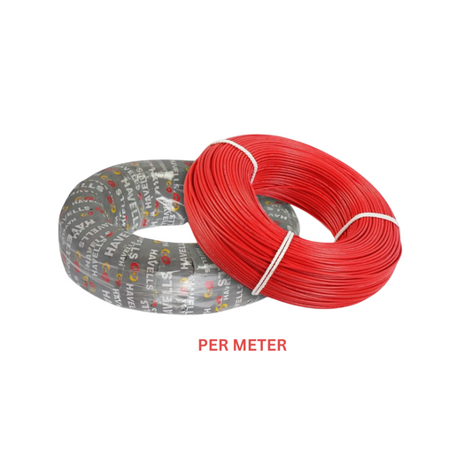 Havells wire life line 1mm Per Mtr red