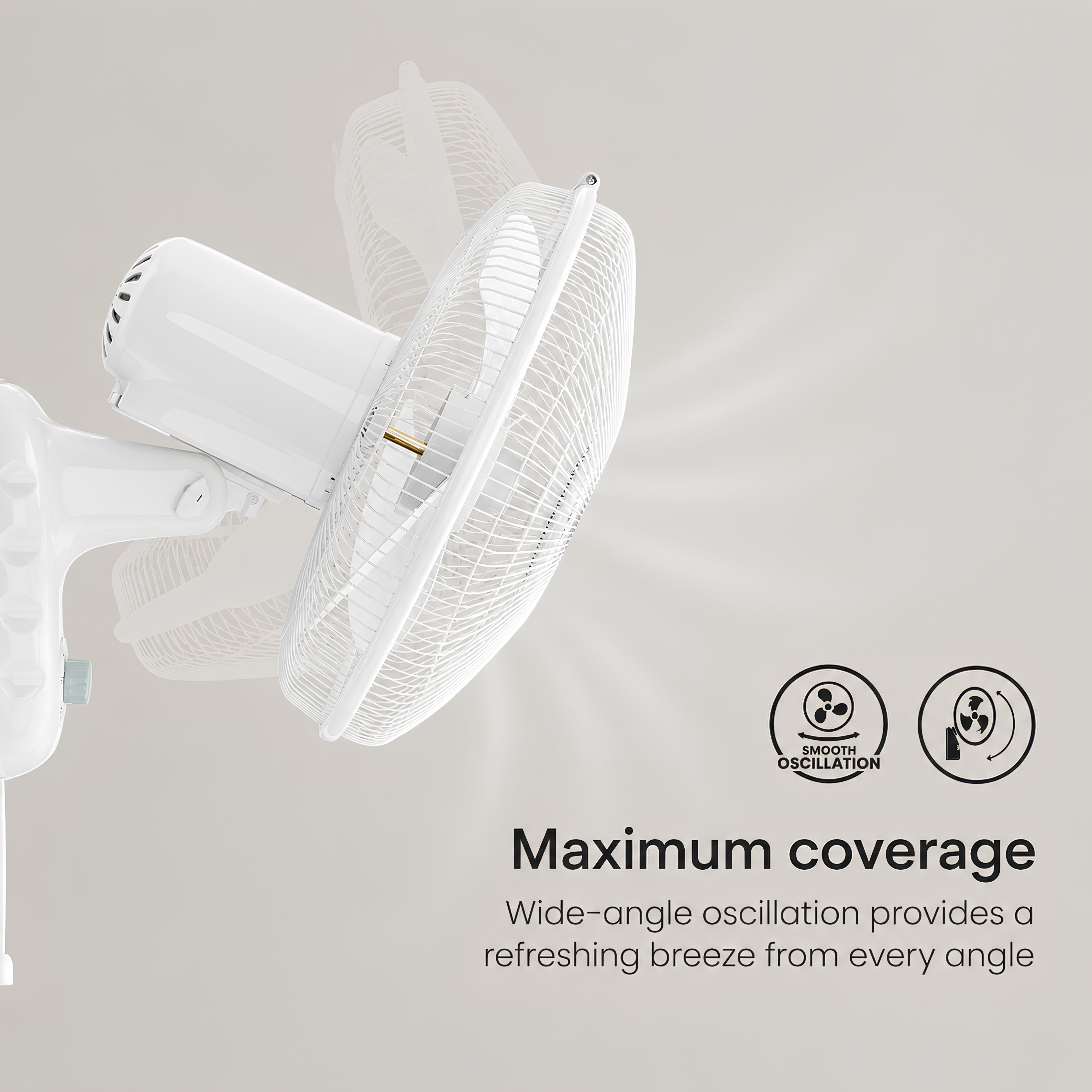 Crompton High speed Torpedo 400mm Wall Fan | 2100 RPM | 2 Year Warranty