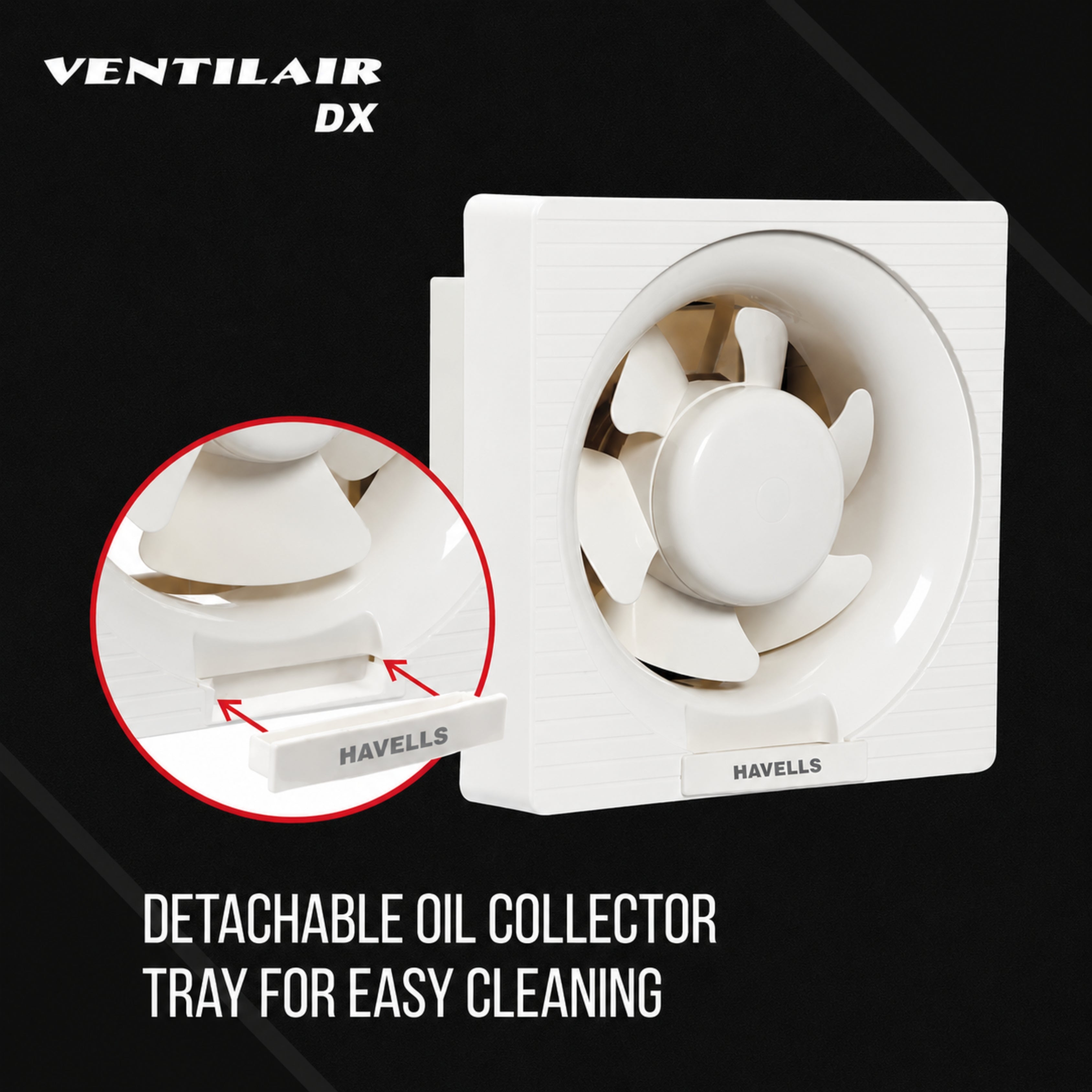 Havells Ventil Air DX 250mm (10") Exhaust Fan – White  | 2-Year Warranty