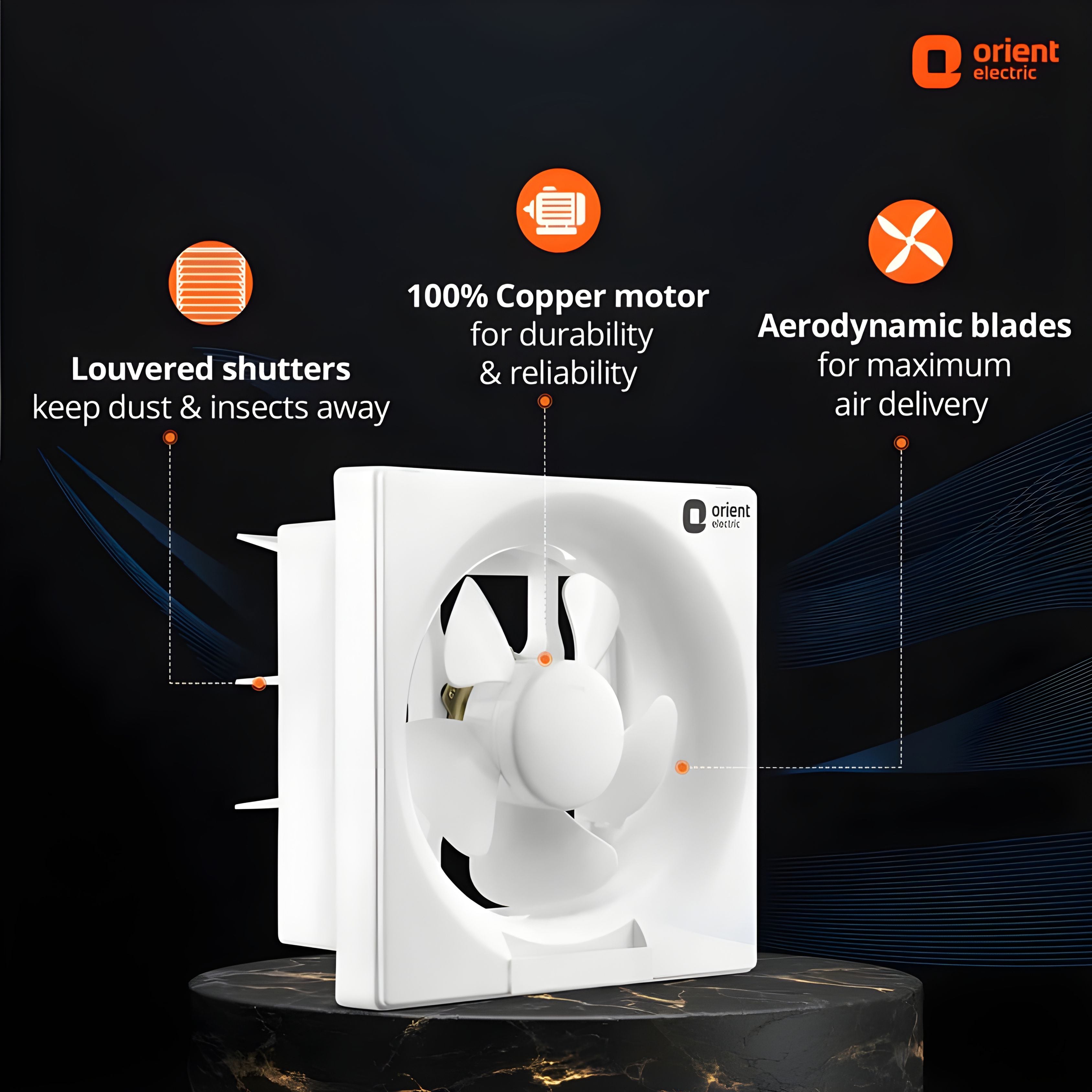 Orient Ventilator DX 200mm High Speed Exhaust Fan
