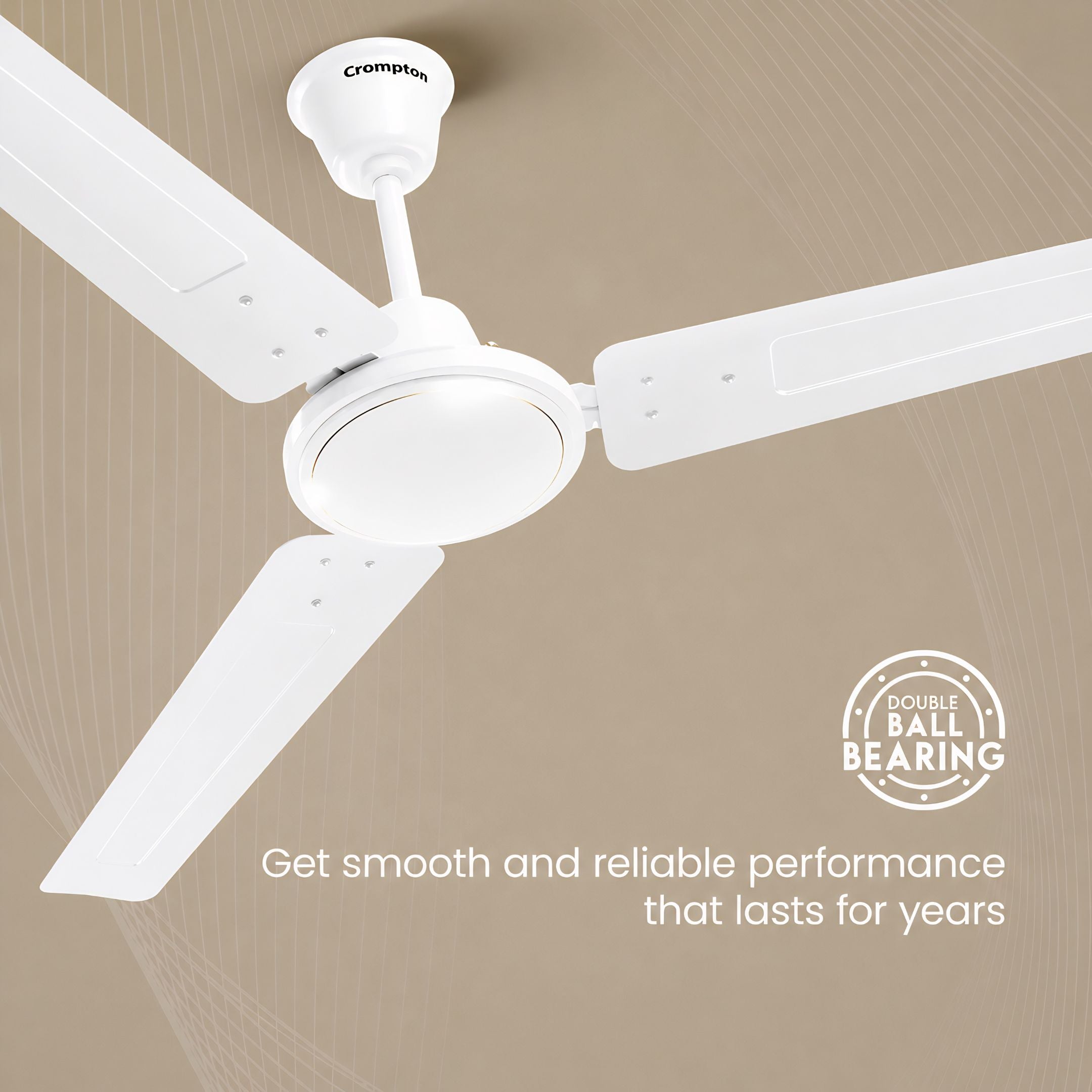 Crompton Surebreeze Starbriz  Ceiling Fan 1200mm Opal White | High Air Delivery | 2 Year Warranty