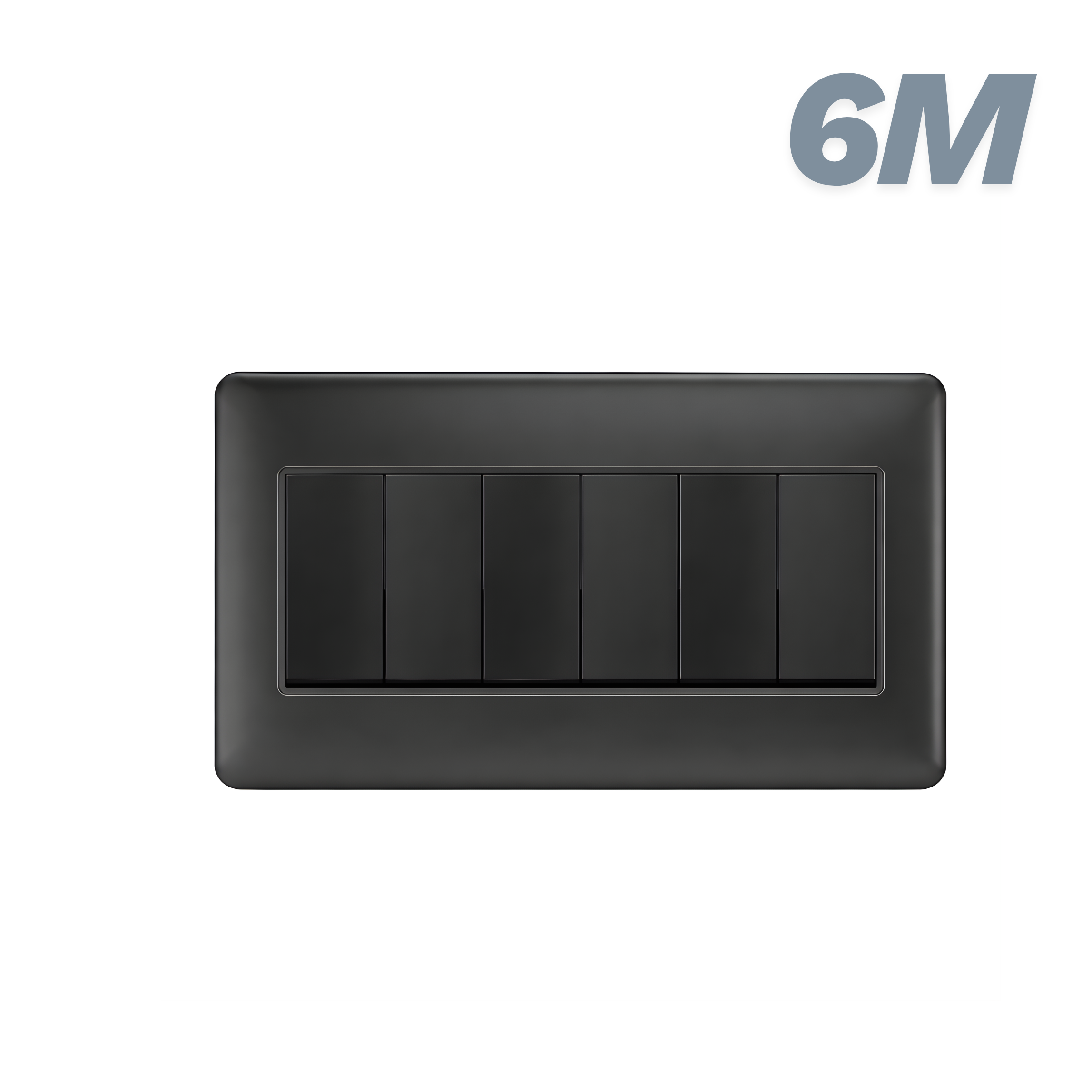 Havells Crabtree Adiva 6M Front Plate Grey