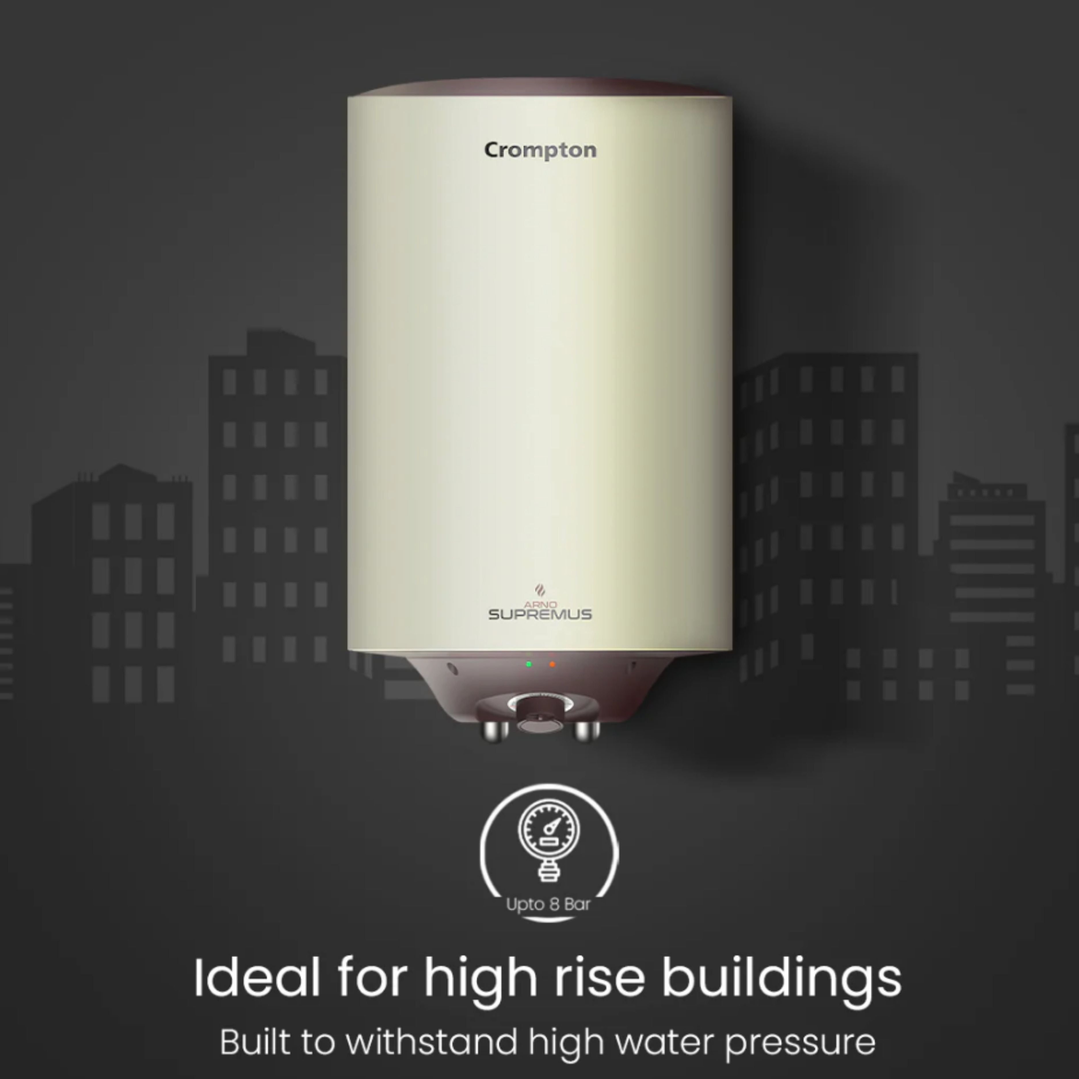 Crompton Arno Supremus, 25 L 2000W Storage Water Heater