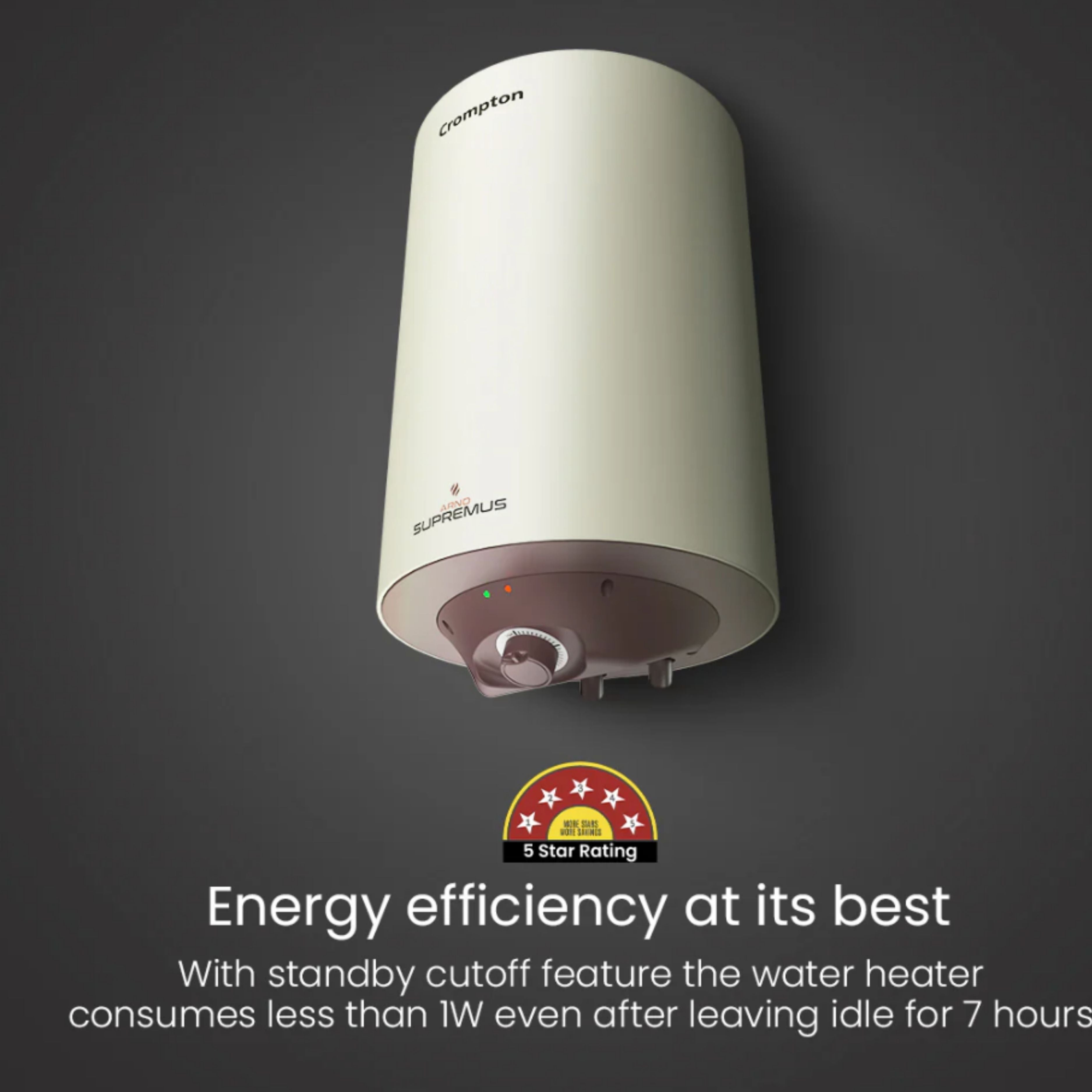 Crompton Arno Supremus, 25 L 2000W Storage Water Heater