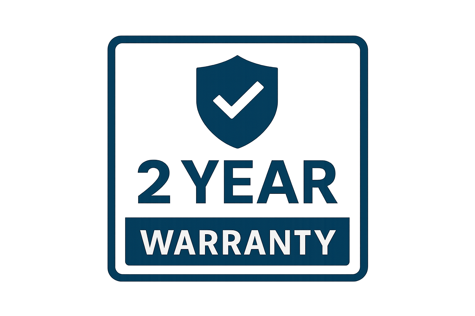 2 year Warrenty in square size