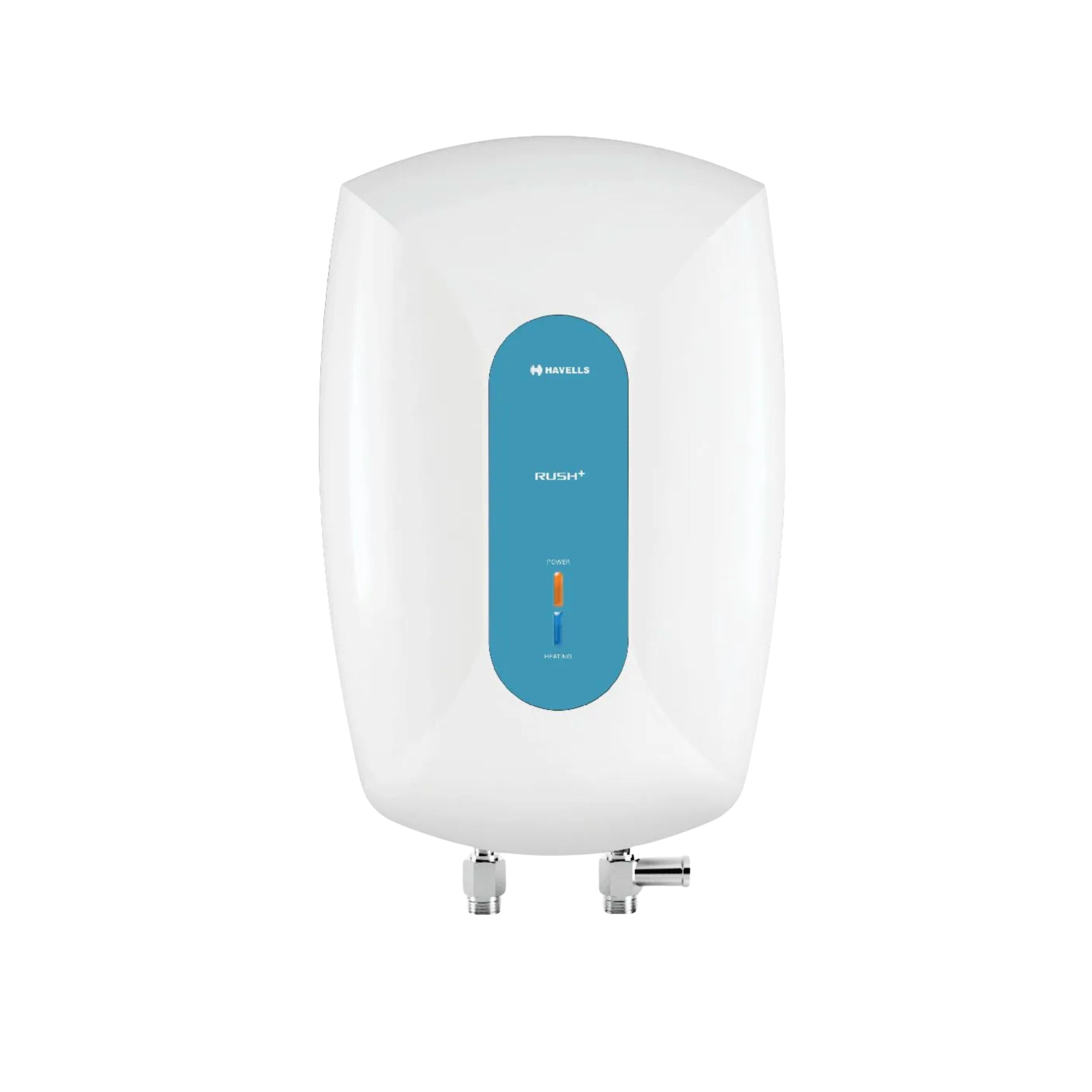 Havells All New Rush 3L Instant Water Heater (Geyser) | Faster Instant Heating | Safe to Use | Saves Electricity | Hard Water Compatible | Rust-Resistant Tank | Made in India
