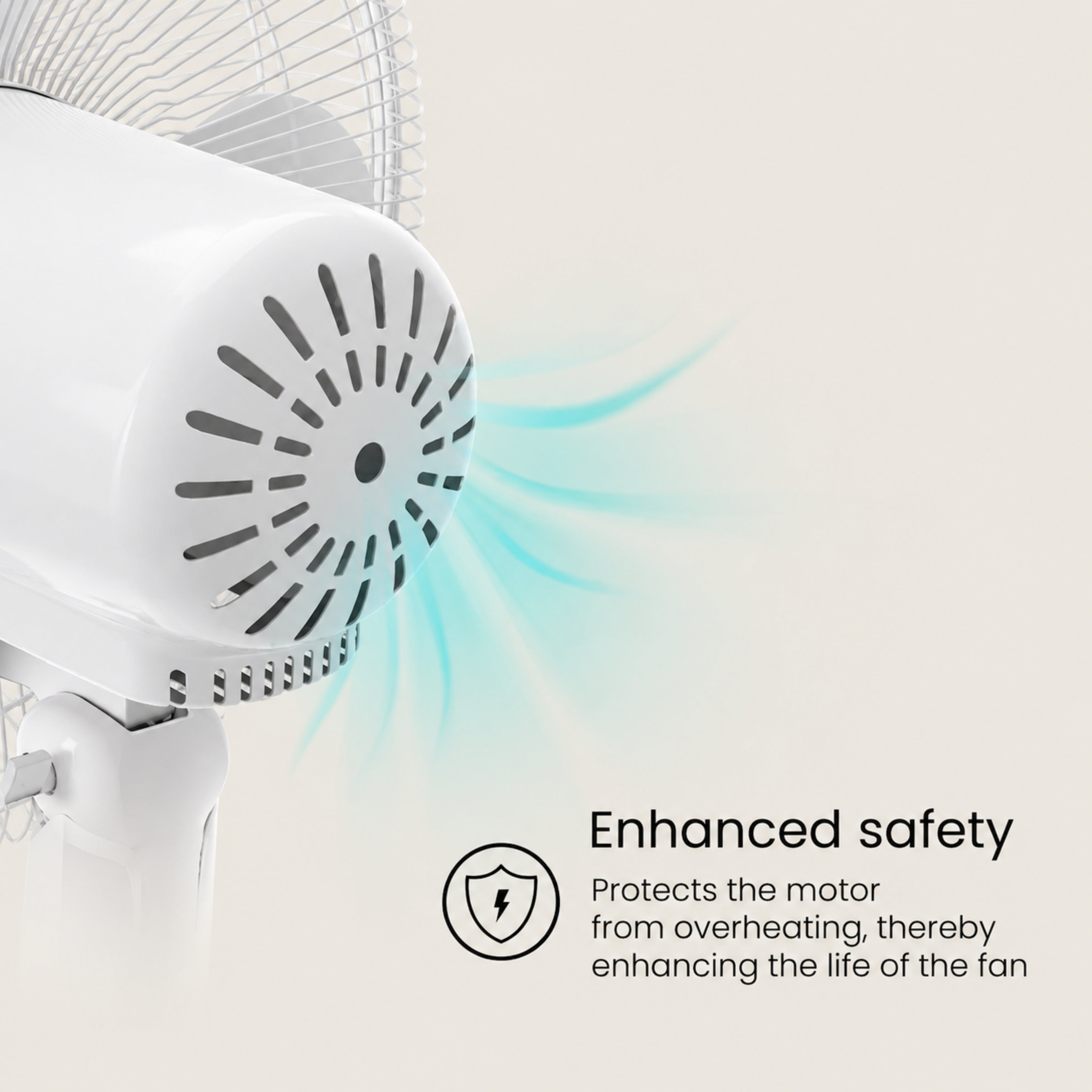 Crompton Hiflo 400mm Pedestal Fan | 1350 RPM | 75 CMM Air Delivery | 50W Power | Adjustable Height | 3 Blades | 2 Year Warranty