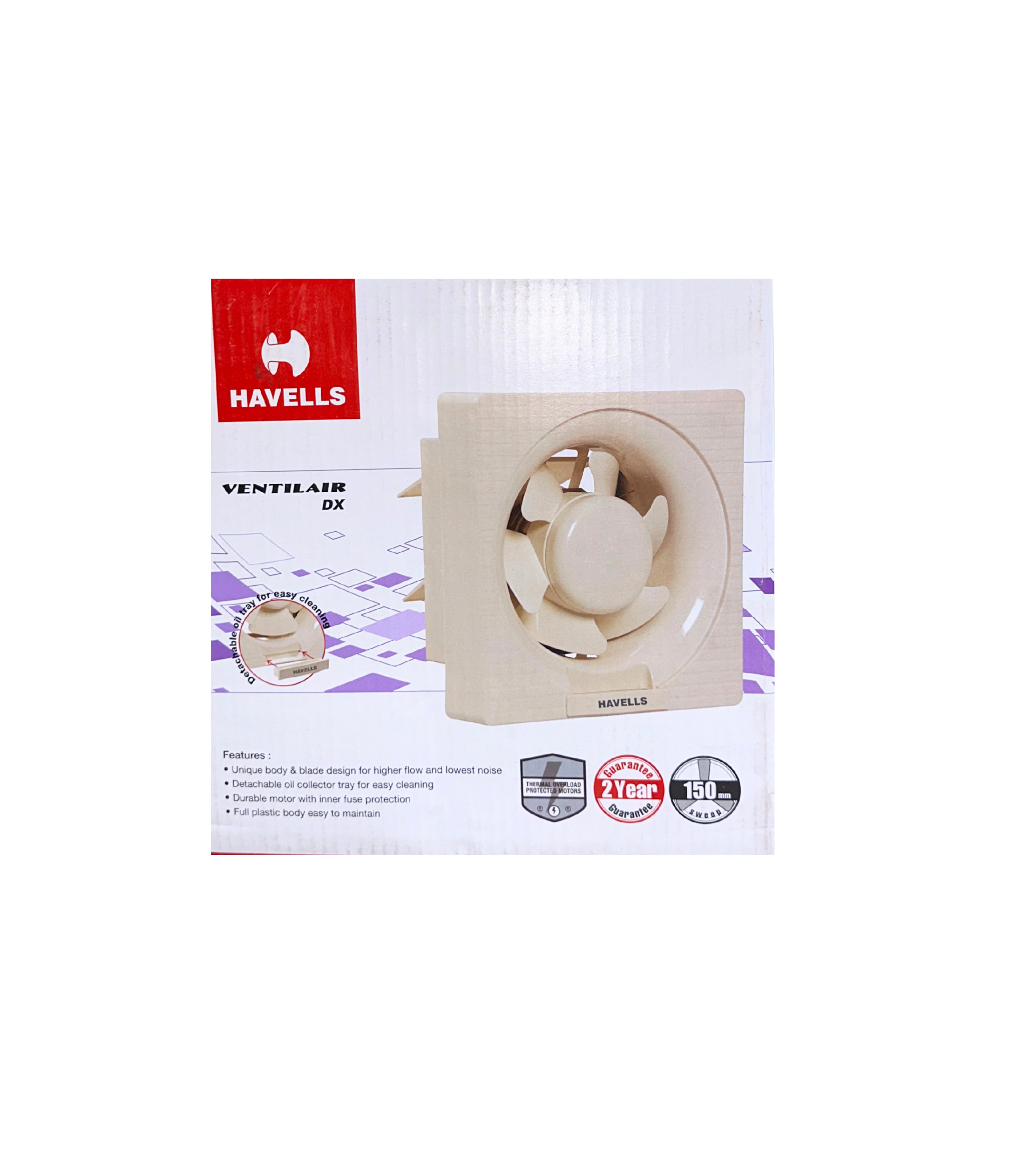 Havells Ventil Air DX 200mm (8") Exhaust Fan – White