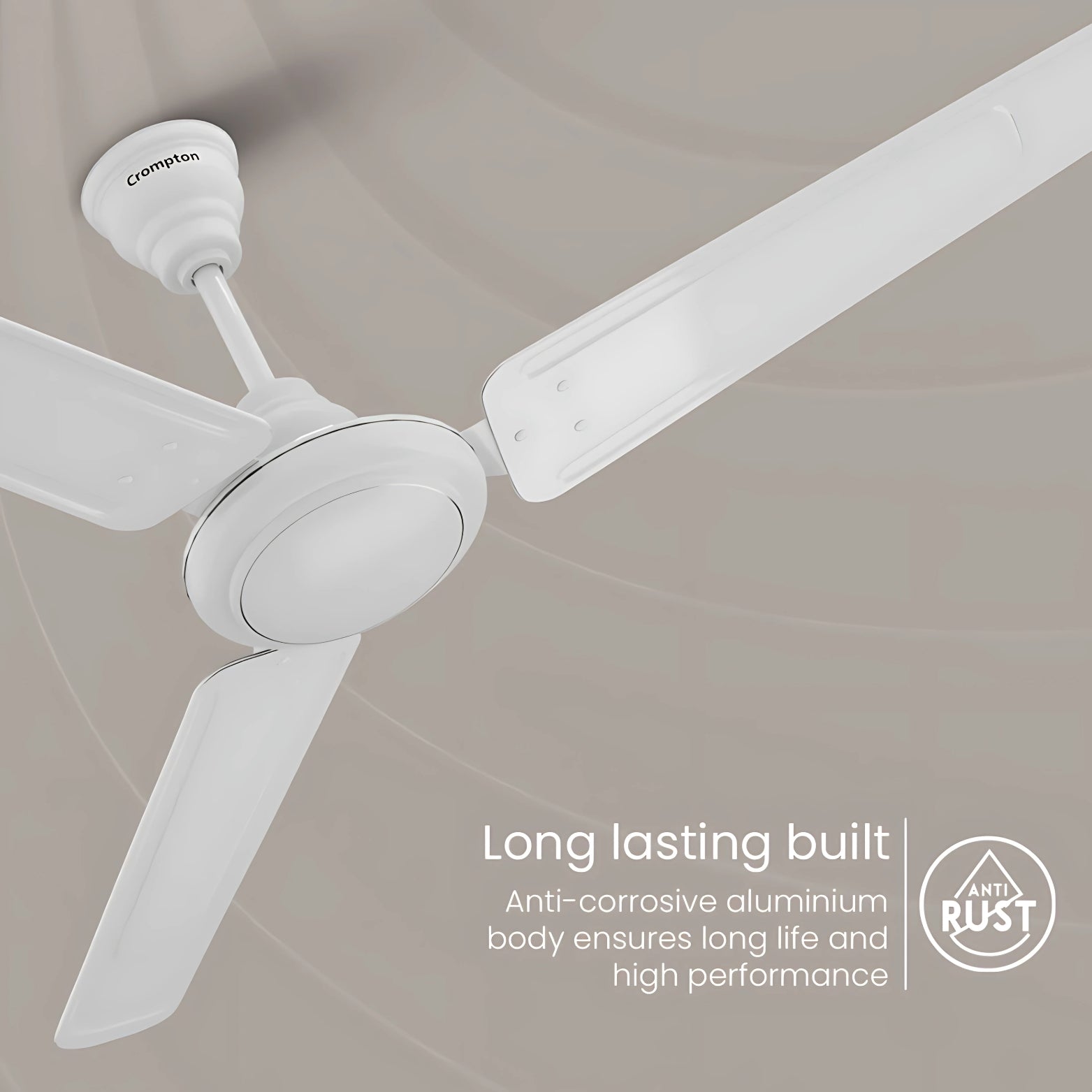 Crompton Alphabriz 1200mm (48 Inch) Ceiling Fan White