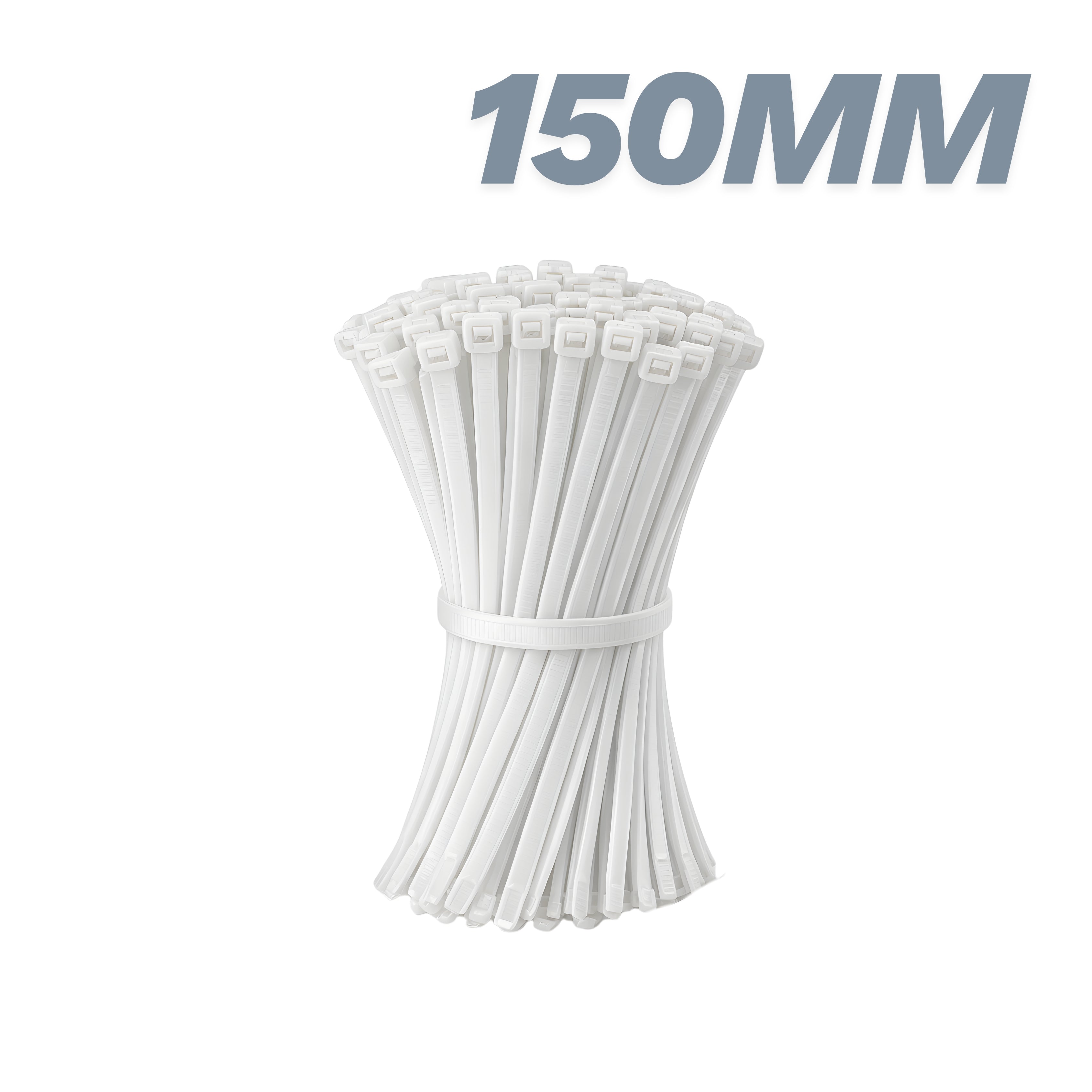 150mm Nylon Cable Tie Pack of 100 White
