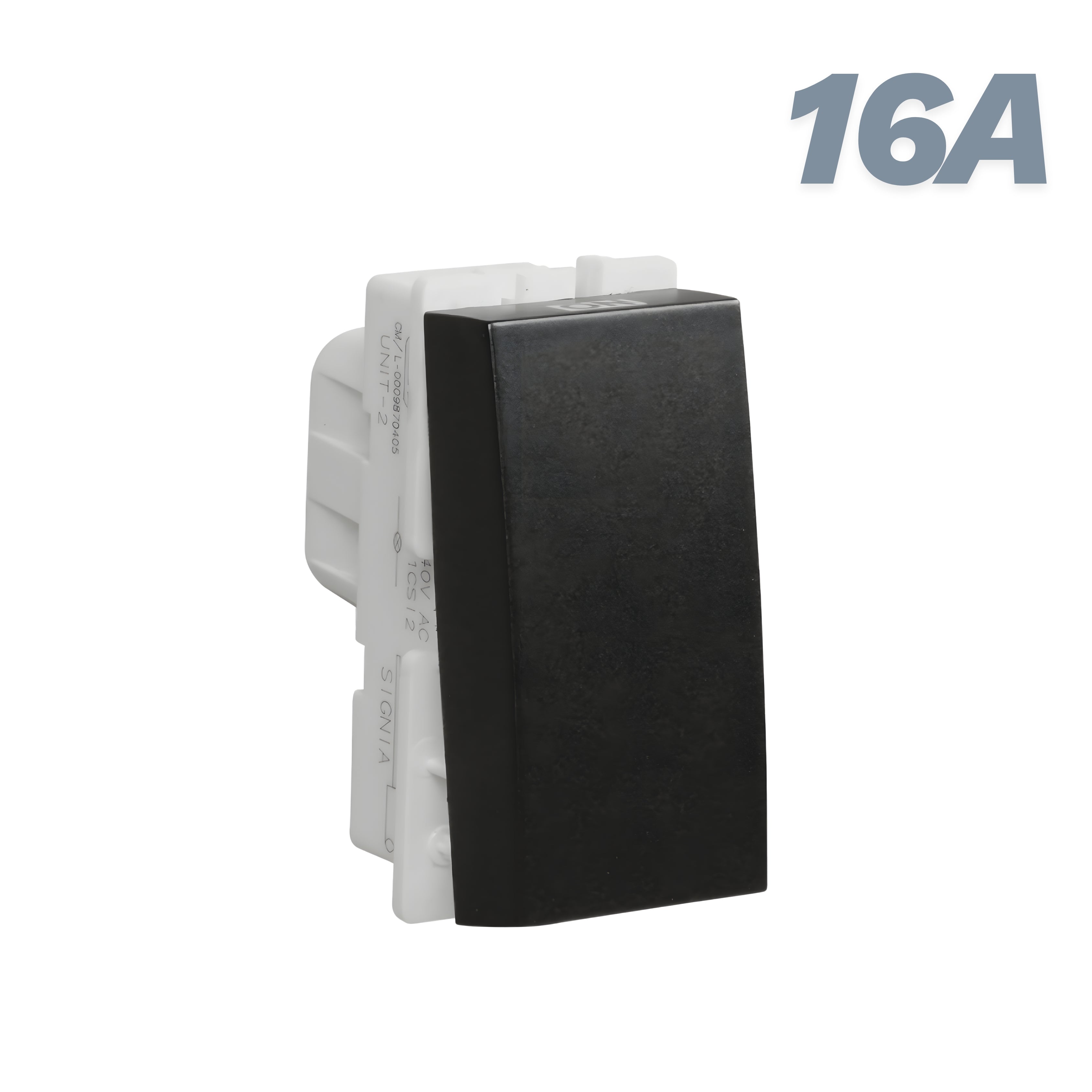 Havells Crabtree Signia 16A 1 Way Modular Switch Grey