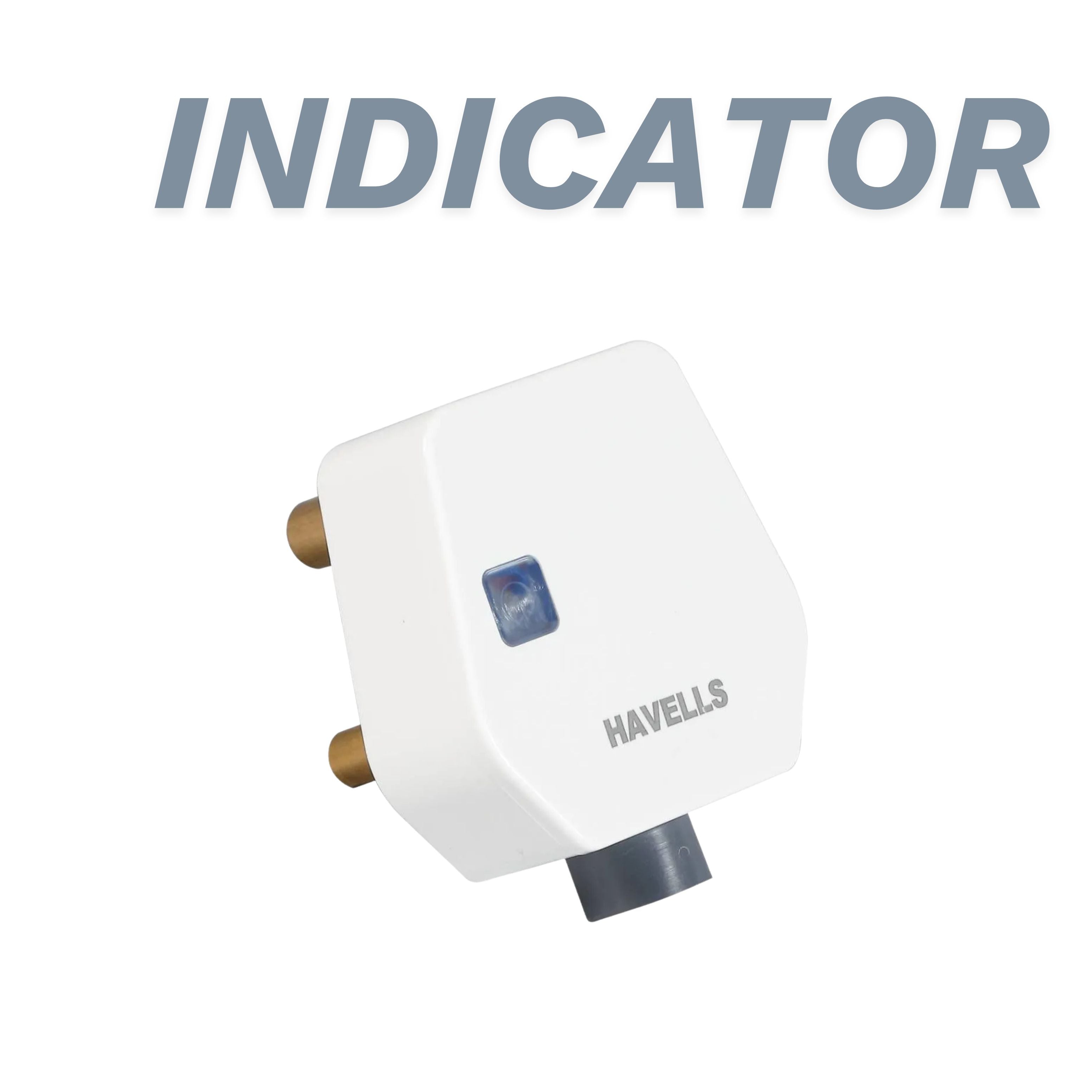 Havells 6A 3 Pin Plug top with indicator