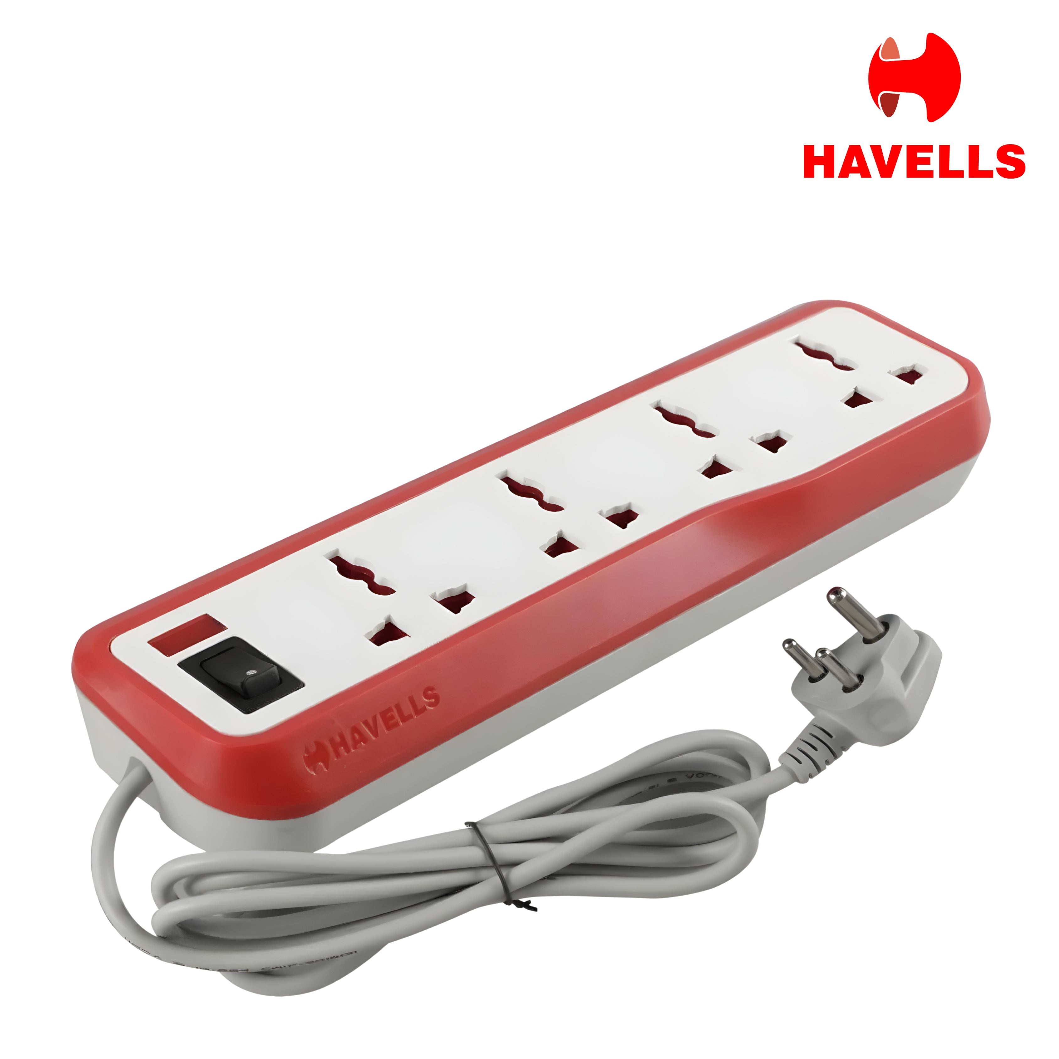 Havells Ecostar 4-Way Power Extension Board – White
