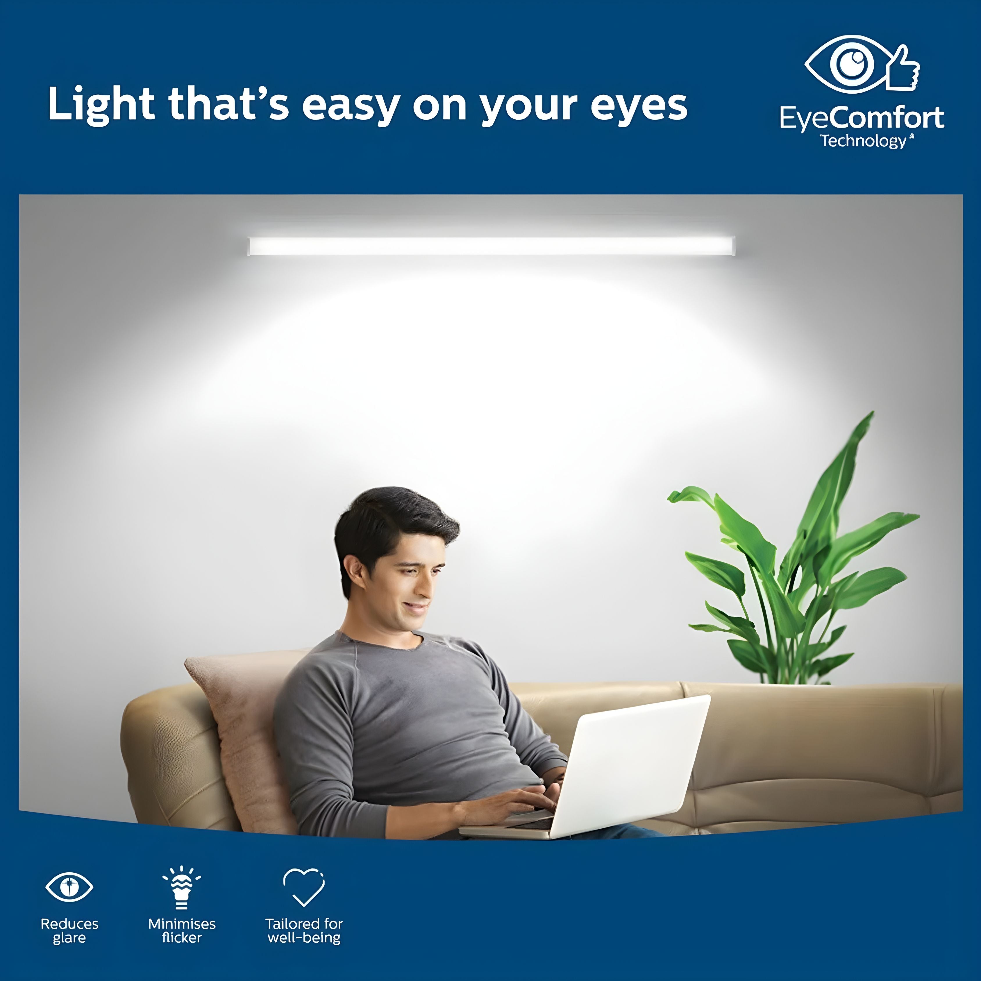 Philips 36W Slimline LED Batten Light 4 Feet (White)