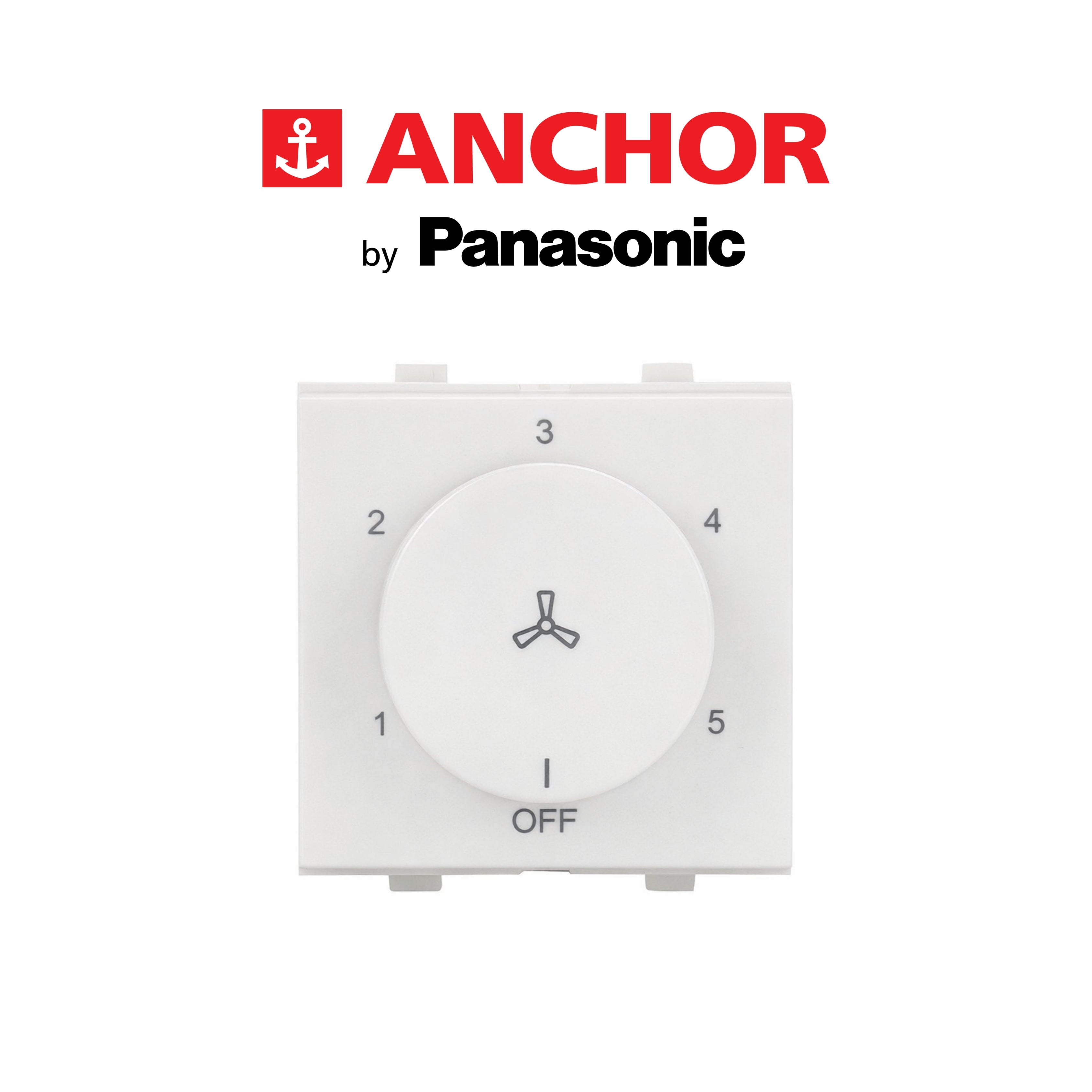Anchor Penta 2M Fan Regulator – White