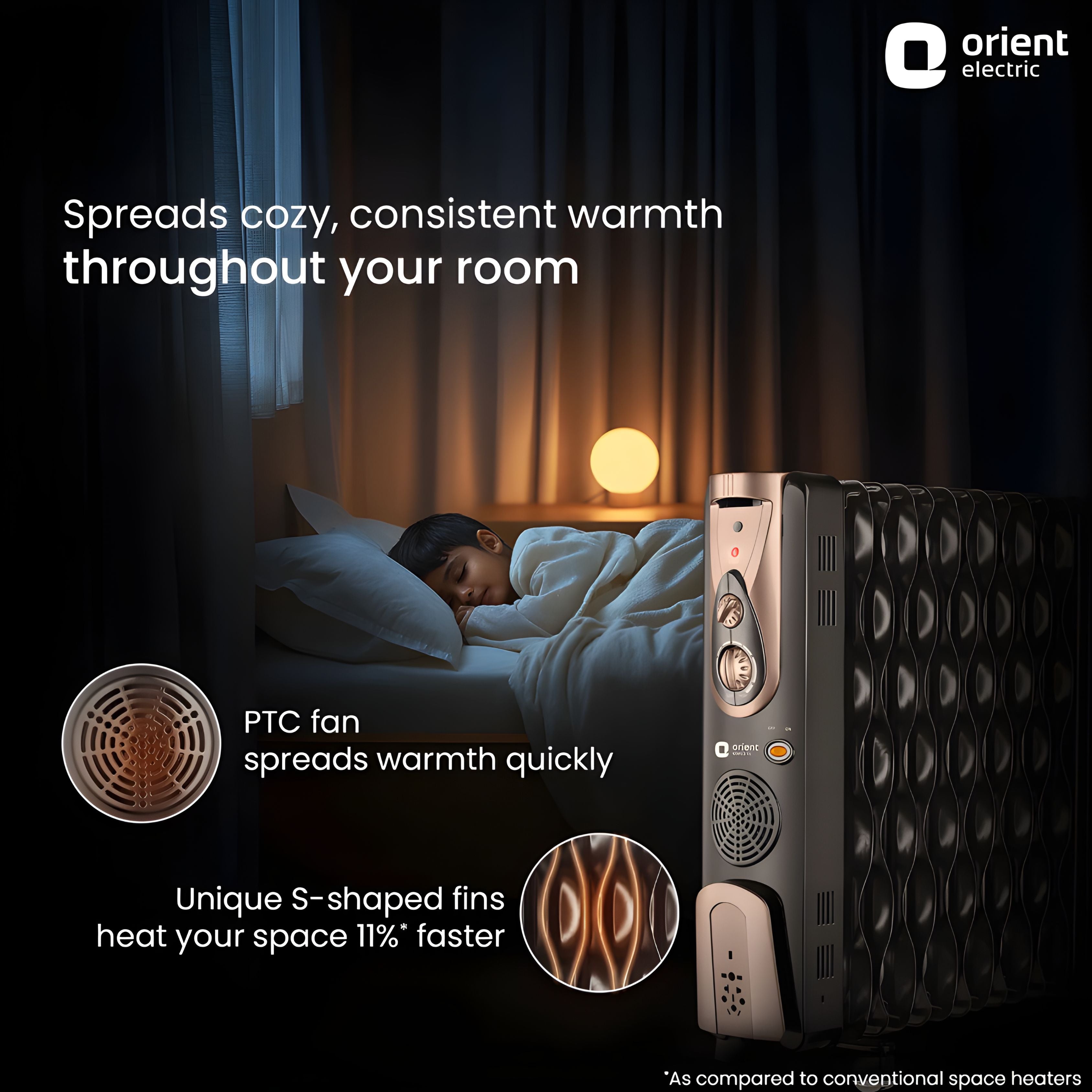 Orient 13 Fin Oil heater