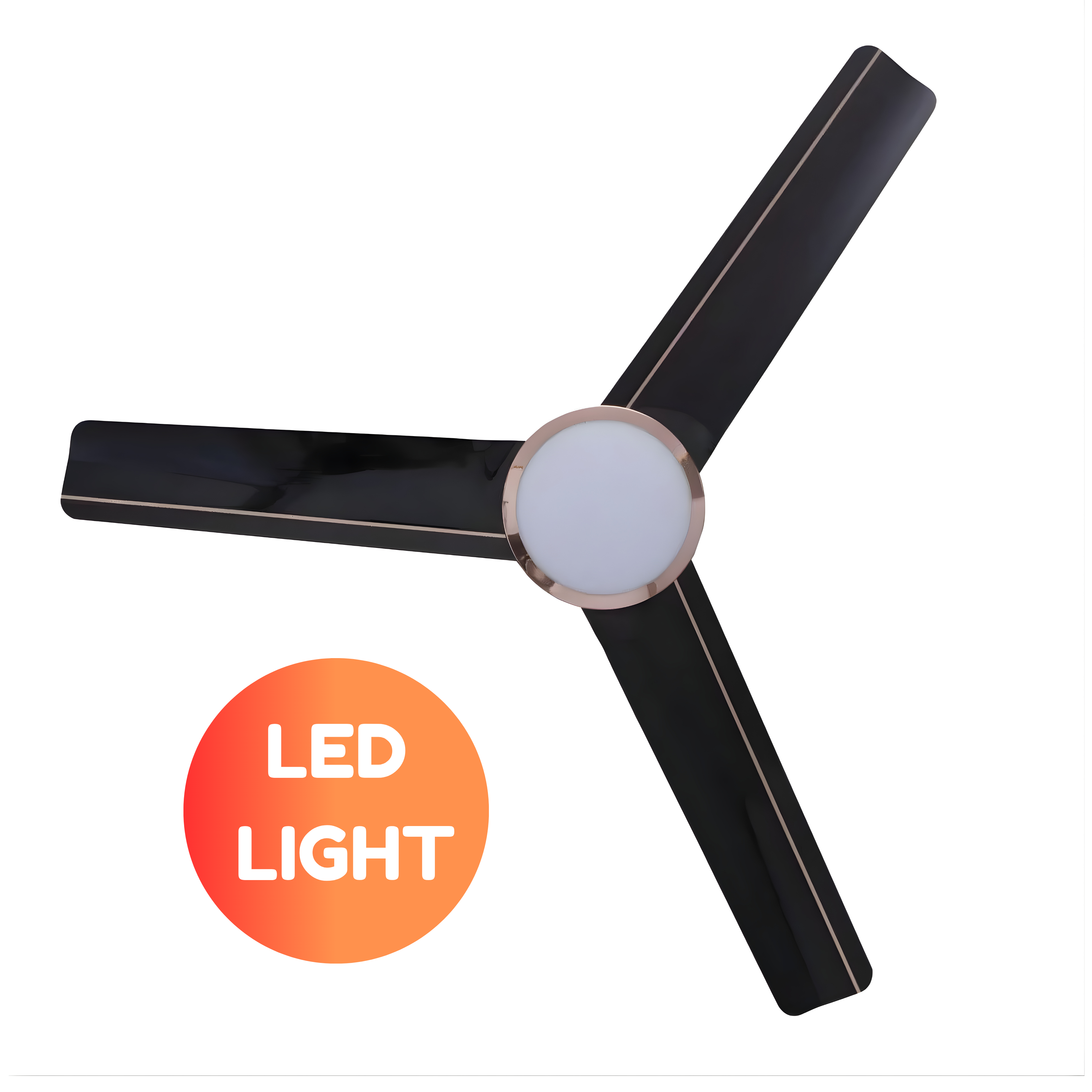 Havells Trinity Underlight 1200mm Ceiling Fan with Remote & LED Light – Dusk LT Brown