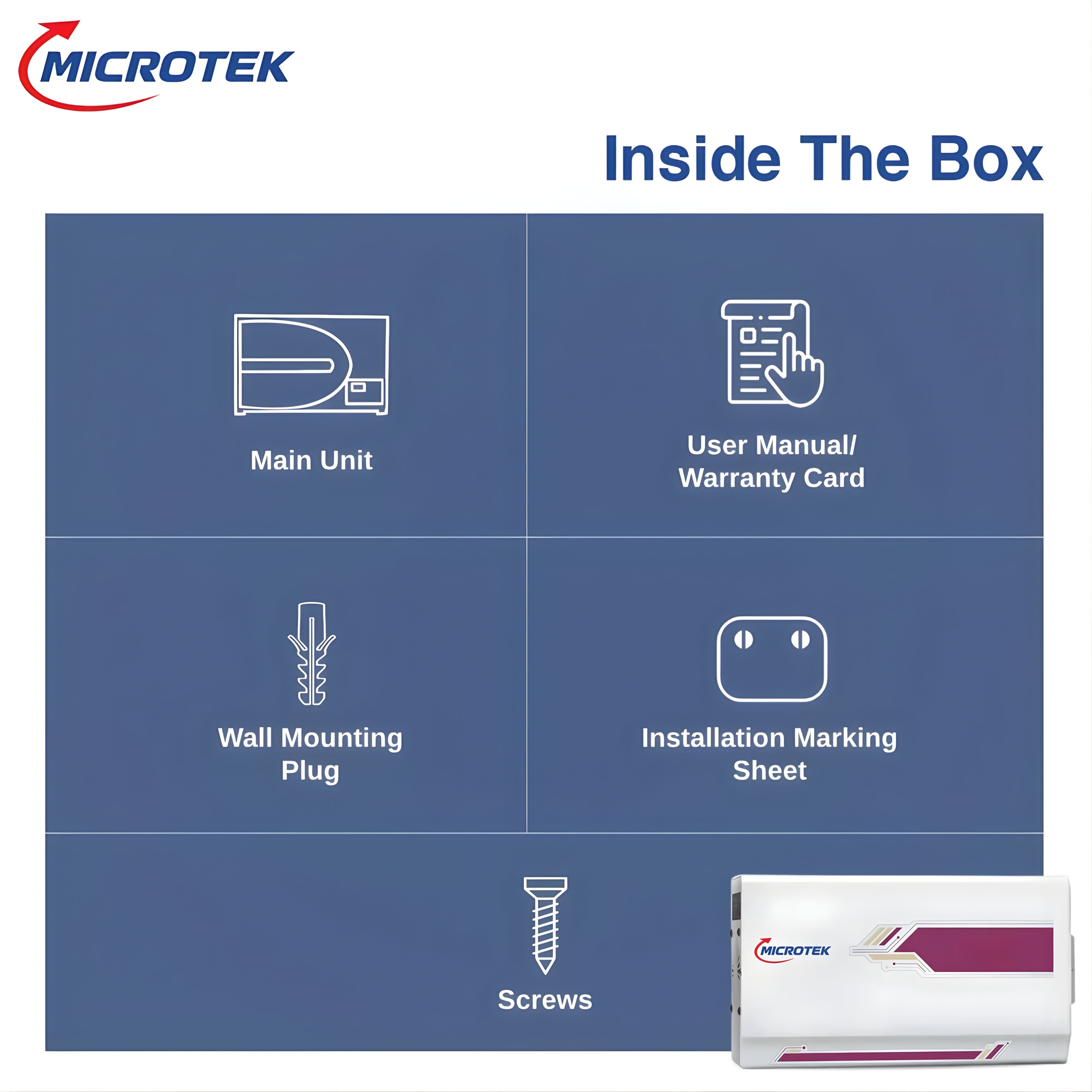 Microtek PEARL EM 4170+ AC Stabilizer for Up to 1.5 Ton AC | 3 Year Warranty