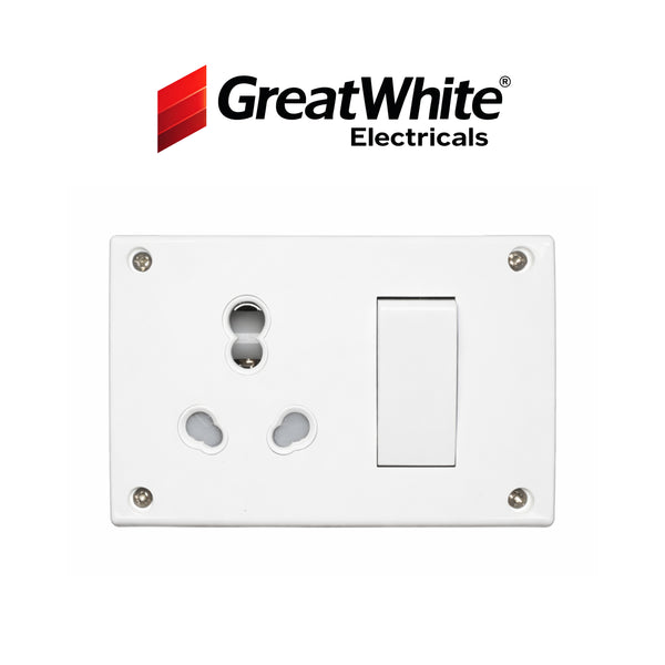 Great White 16A Combined Box – Heavy Duty Modular Switch Box