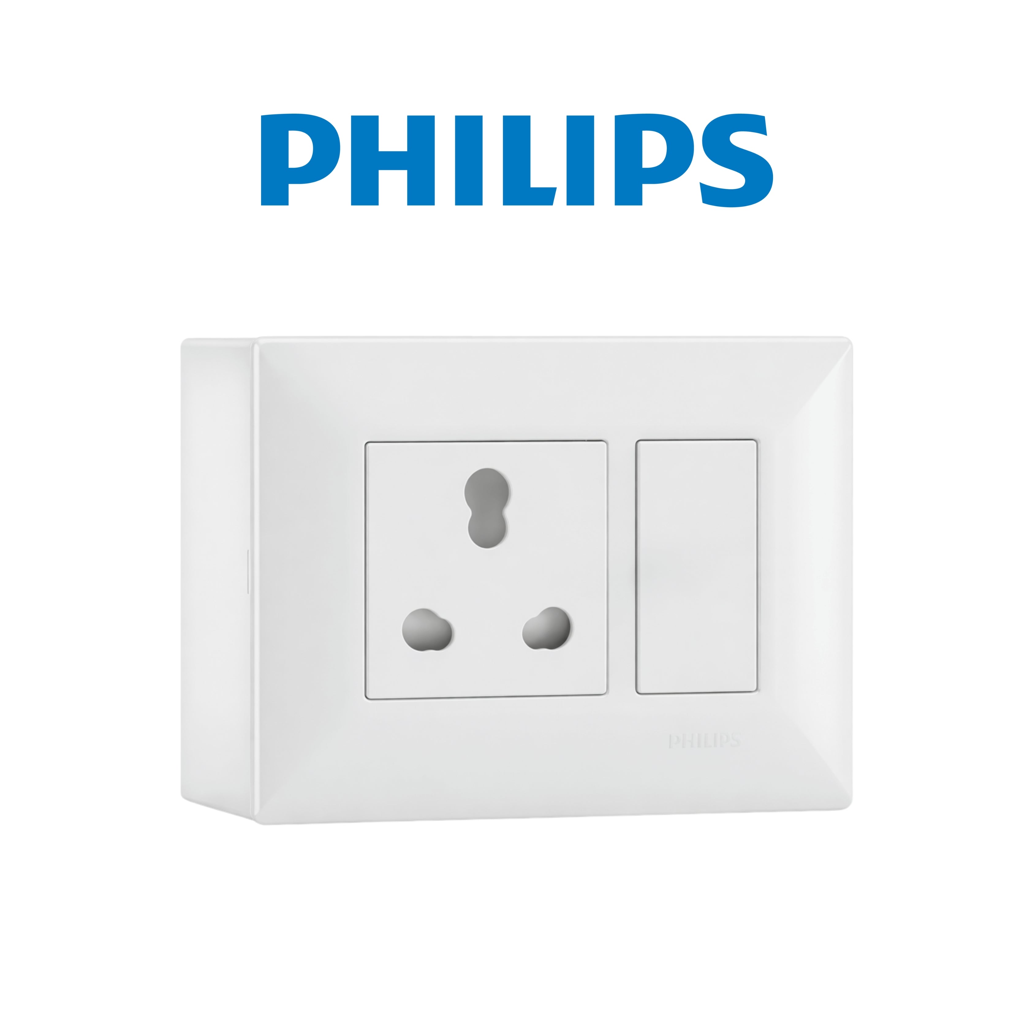 Philips 16A Combined Box – Heavy Duty Switch & Socket Box – ONECUBE
