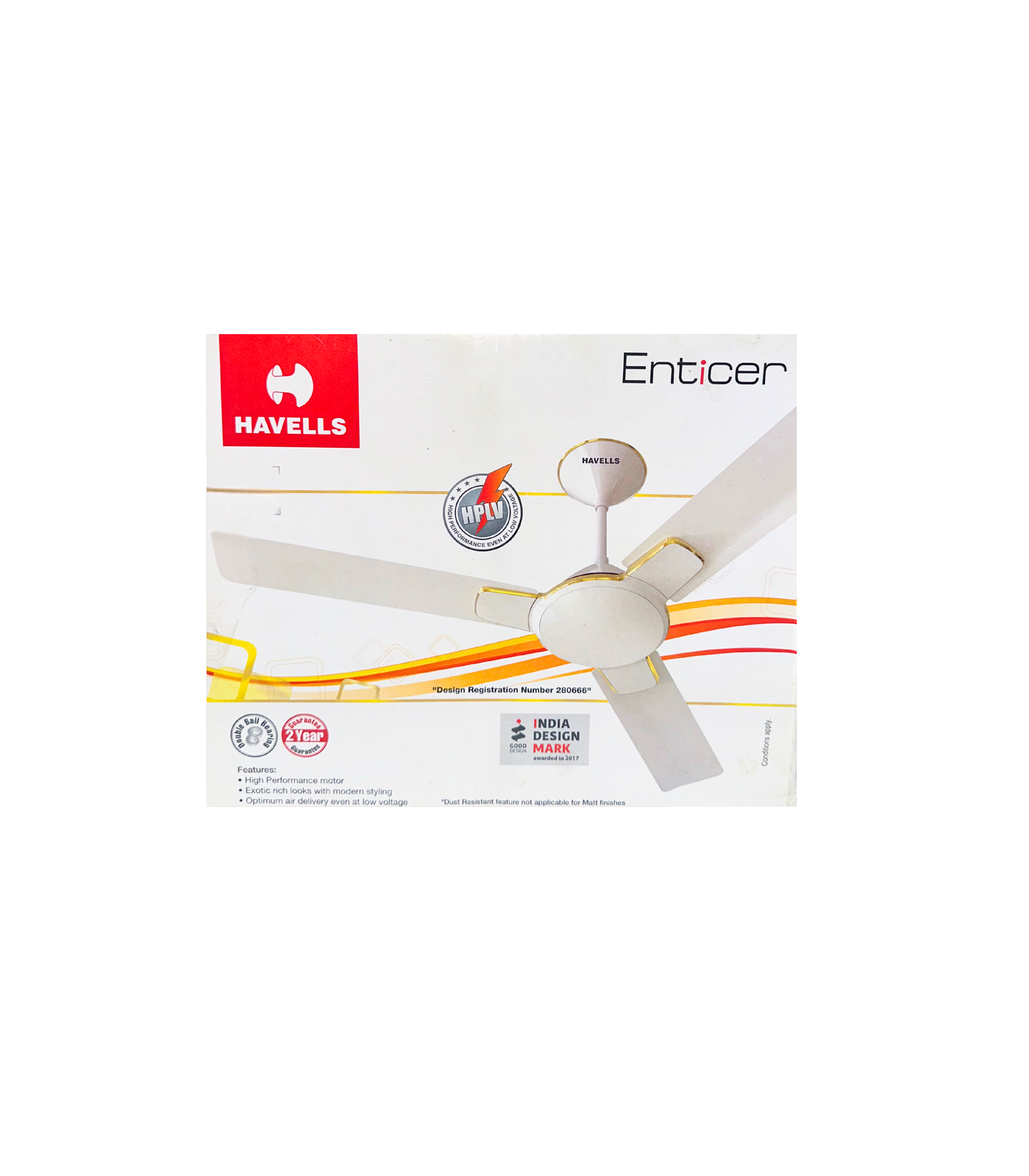 Havells enticer ES 1200mm ceiling fan beige copper