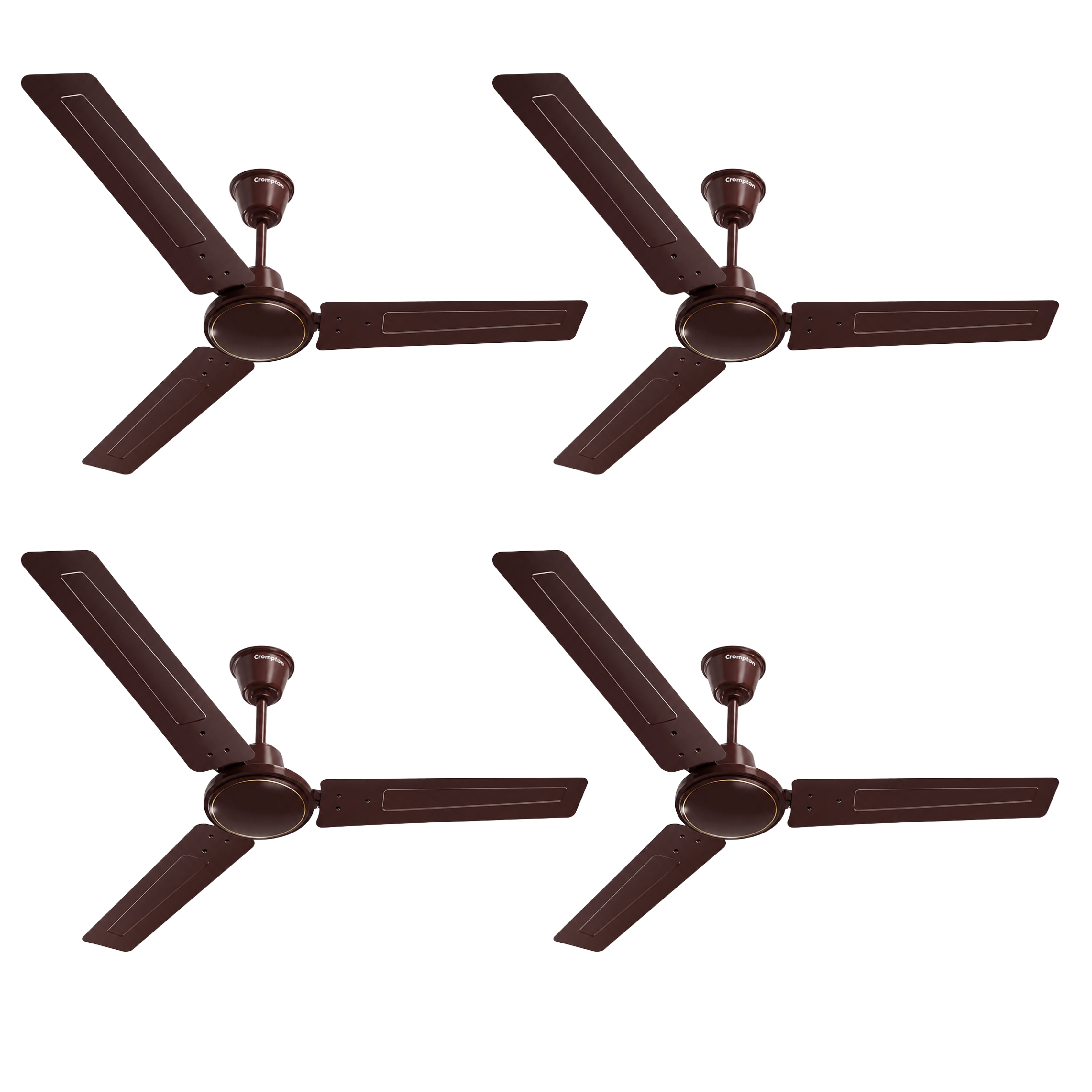 Crompton Surebreeze Starbriz 1200mm Ceiling Fan Brown (Bulk pack ) | 46 W Power | 3 Blades | 2 Year Warranty