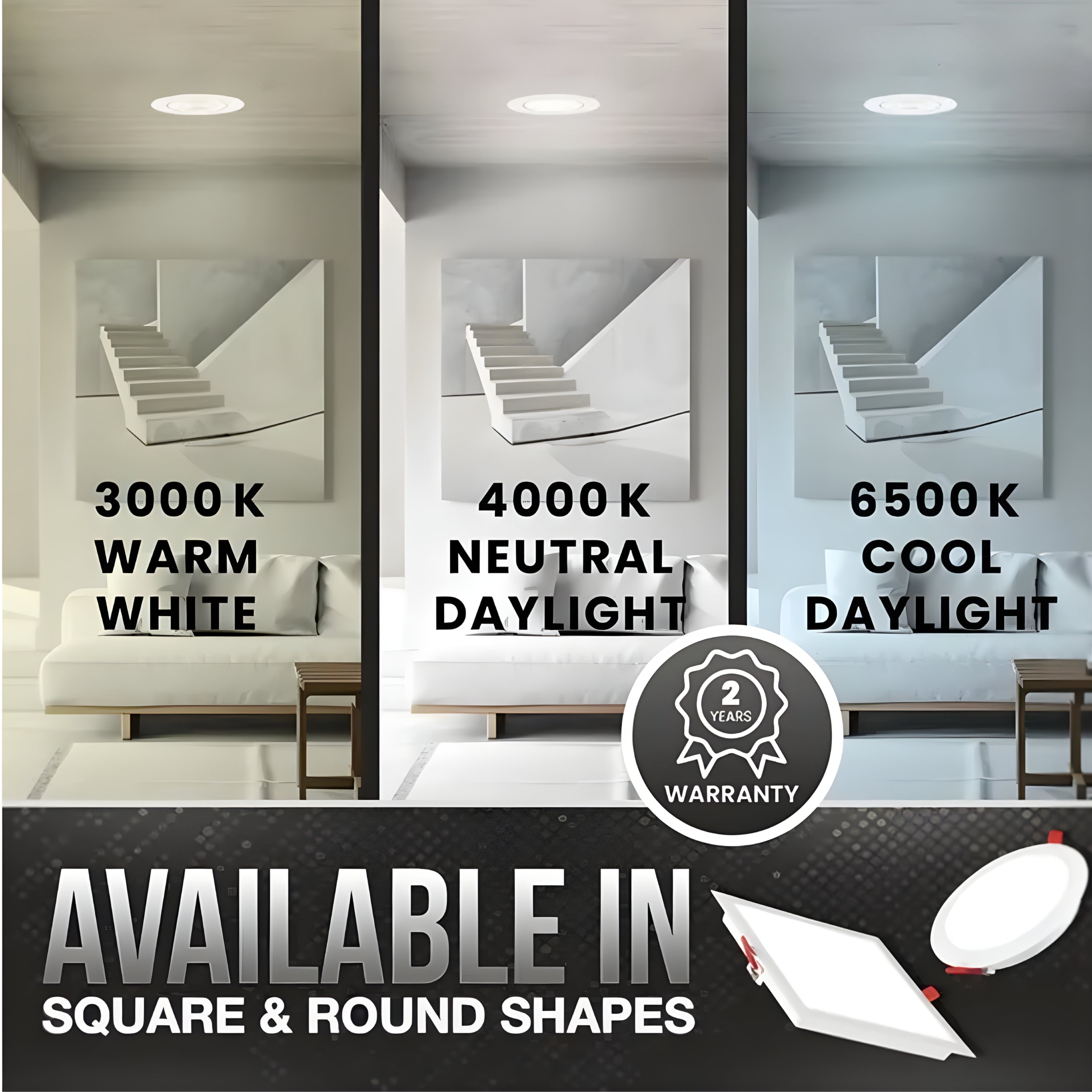 Havells 10W Trim LED Panel Light Round – Warm White 3000K