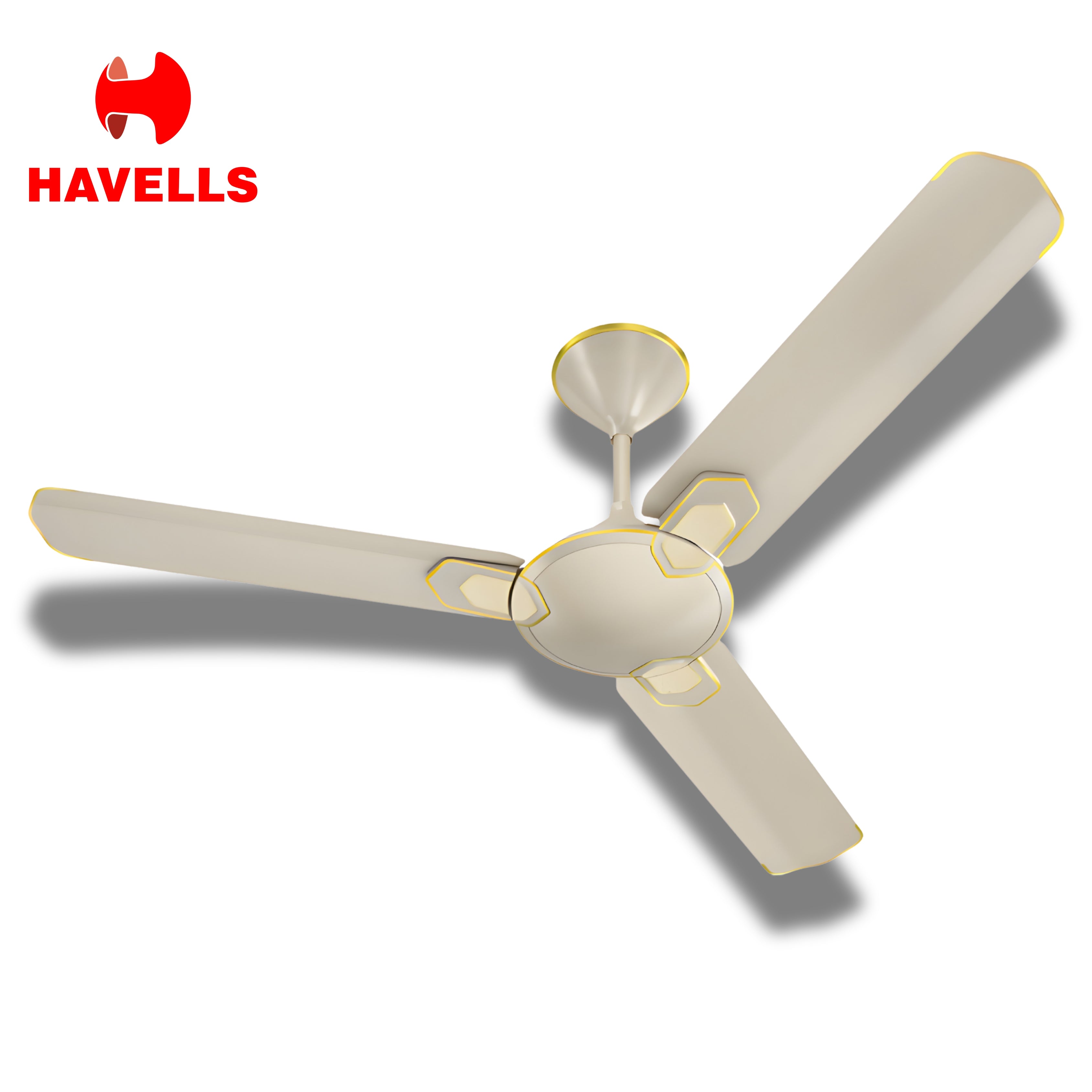 Havells Carnesia 1200mm Ceiling Fan Gold – High Speed Copper Motor Decorative Premium Fan
