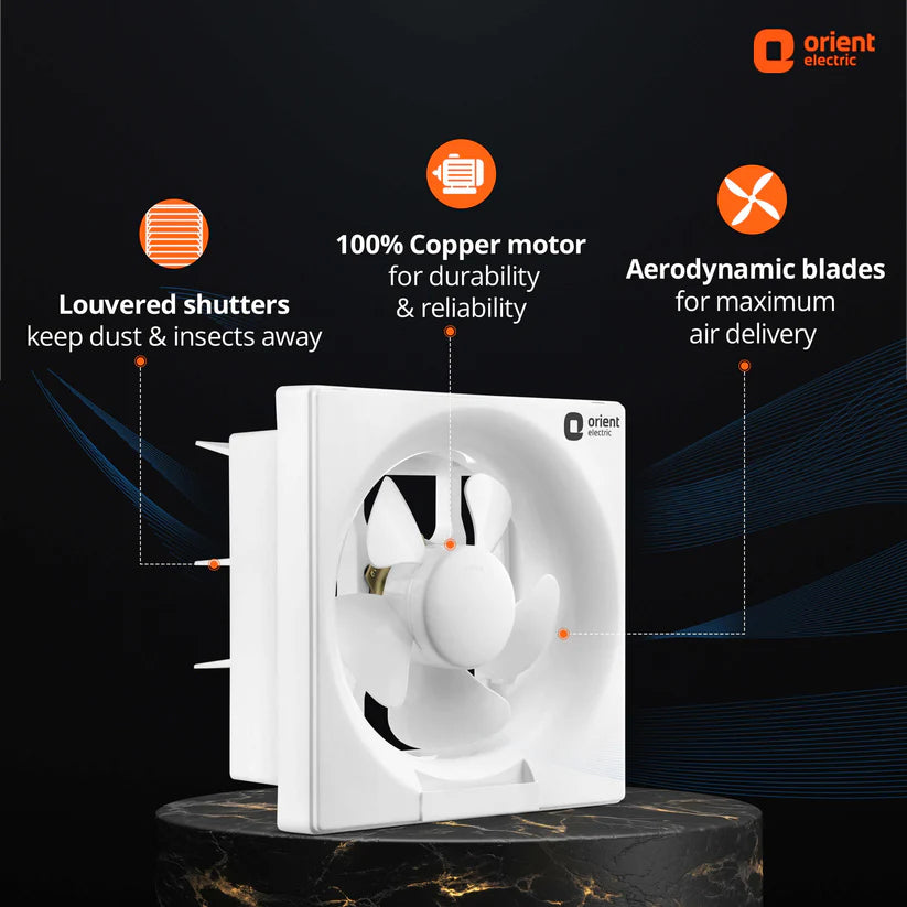 Orient Ventilator DX 200mm (7.87 inch) High Speed Exhaust Fan
