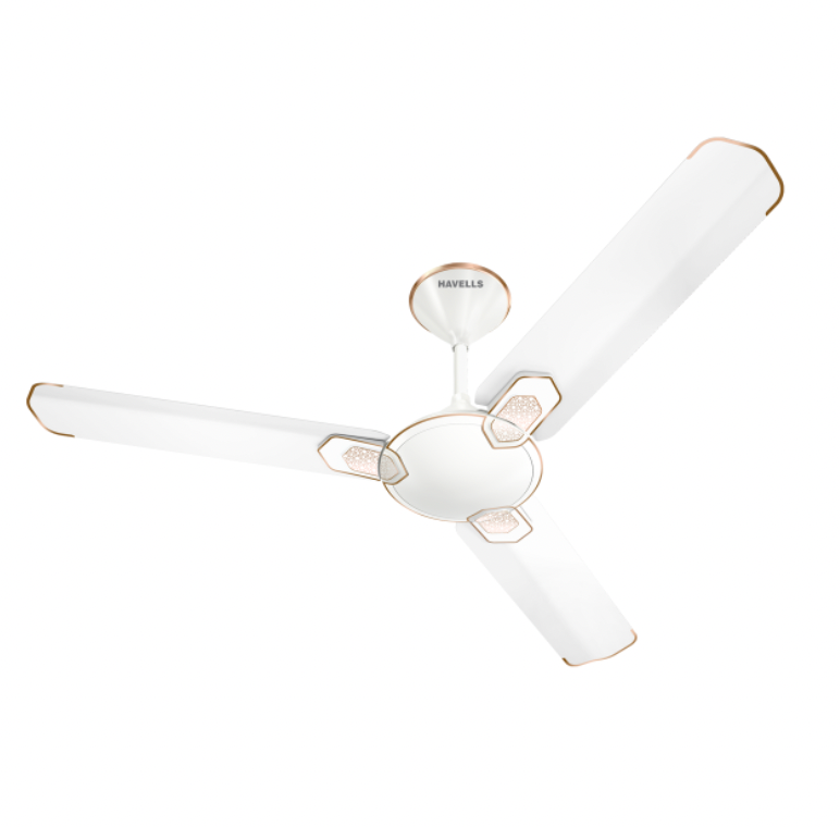 Havells Carnesia 1200mm Ceiling Fan 1200mm White-LT Copper