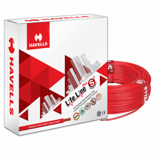 Havells Life Line Plus HRFR 4.0 Sq. Mm Red