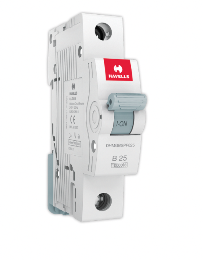 Havells Euro DHMGBSPF025 MCB (Miniature Circuit Breaker) 25A SP (White)