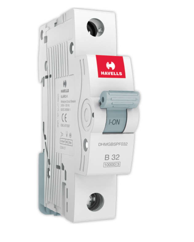 Havells Euro DHMGBSPF032 MCB (Miniature Circuit Breaker) 32A SP (White)