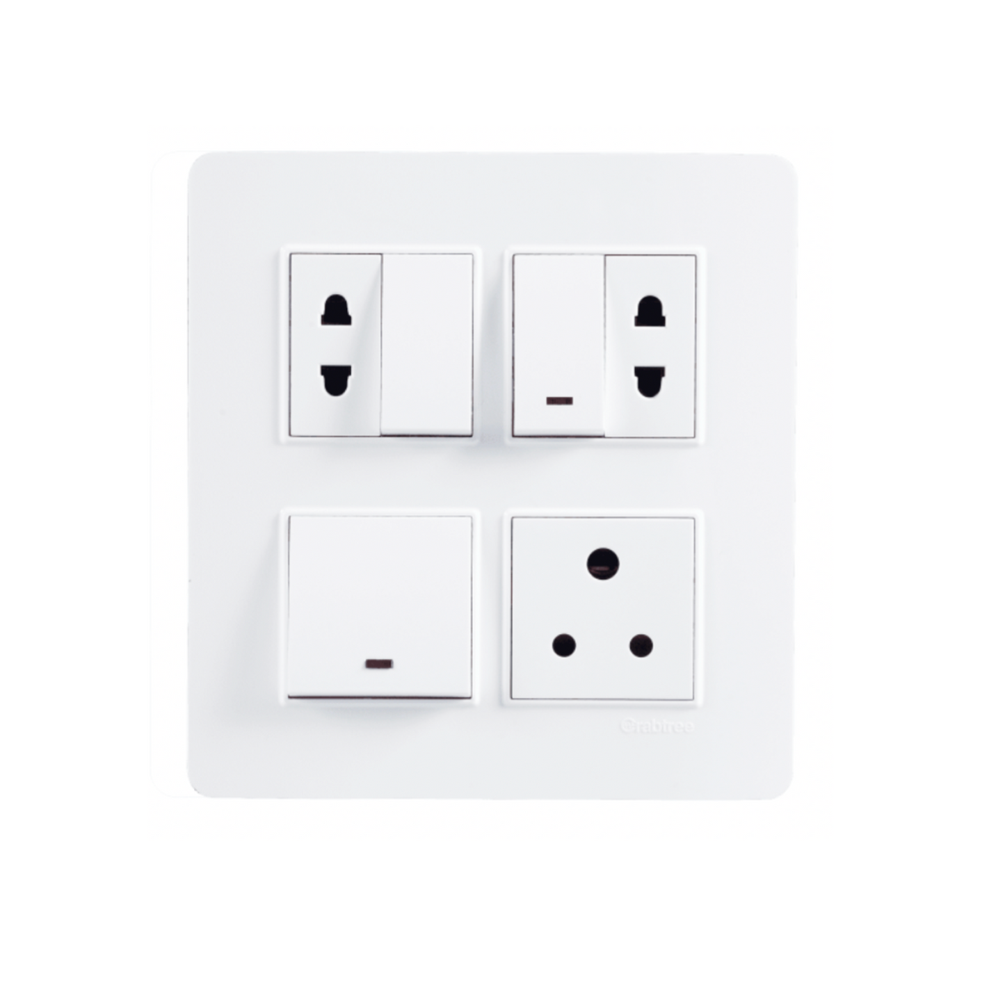 Havells Crabtree Signia 8M Front Plate White