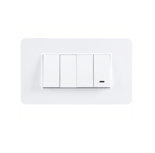 Havells Crabtree Signia 4M Front Plate White