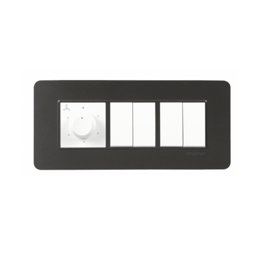 Havells Crabtree Signia 6M Front Plate Grey