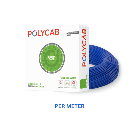 Polycab Datar 4mm wire Per Mtr Blue