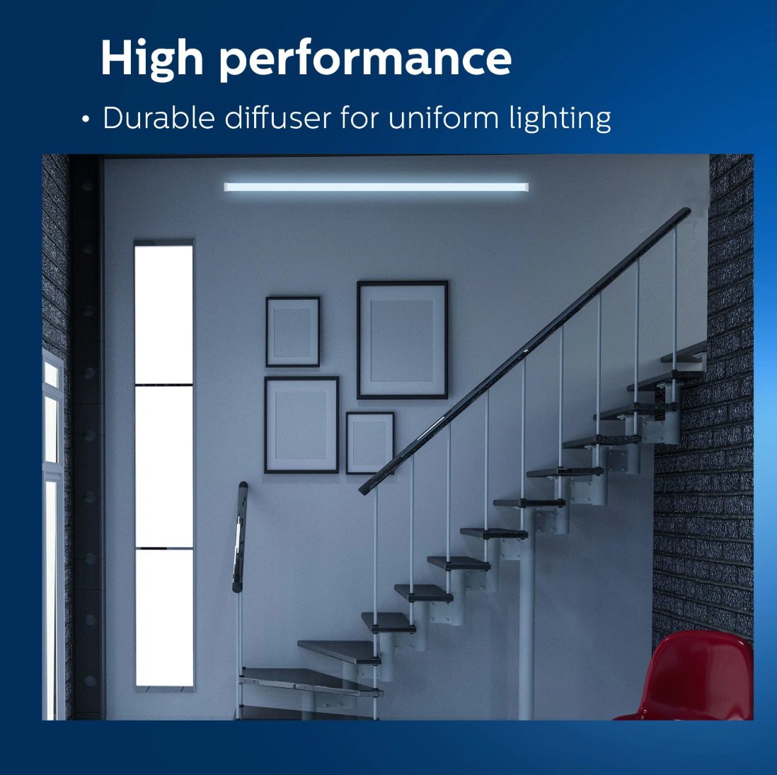 PHILIPS slimline ultra 10W LED Tubelight 2 feet White