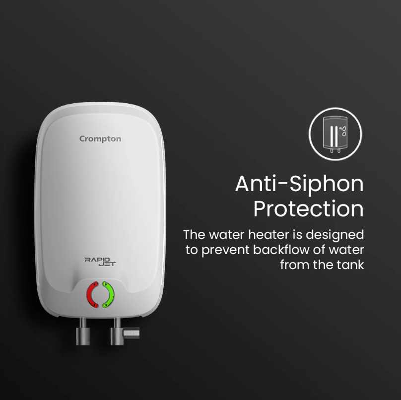 Rapid Jet 3L Instant Water Heater | Stainless Steel Tank | Compact & Fast Heating Geyser