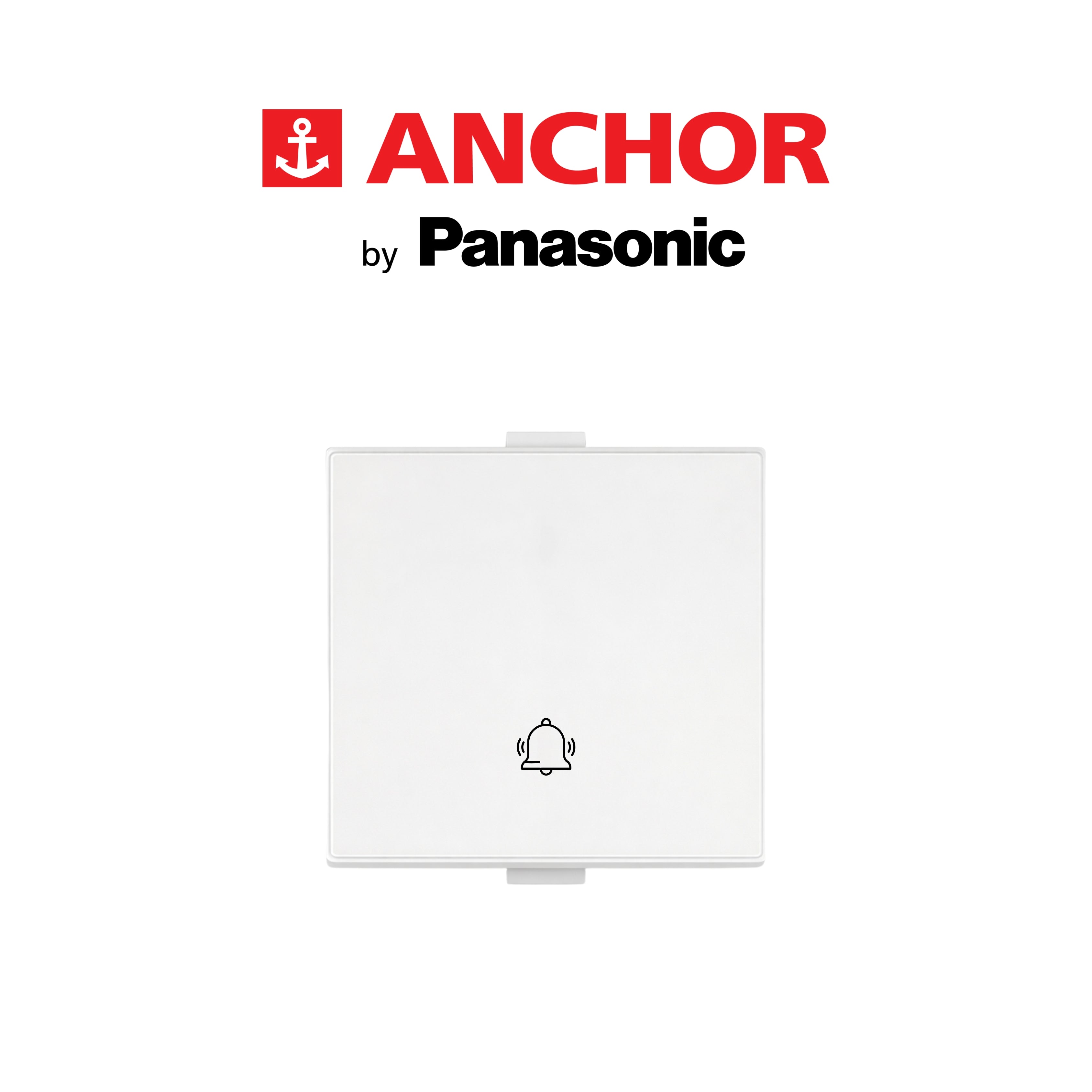 Anchor Penta 2M Bell Push Switch – White